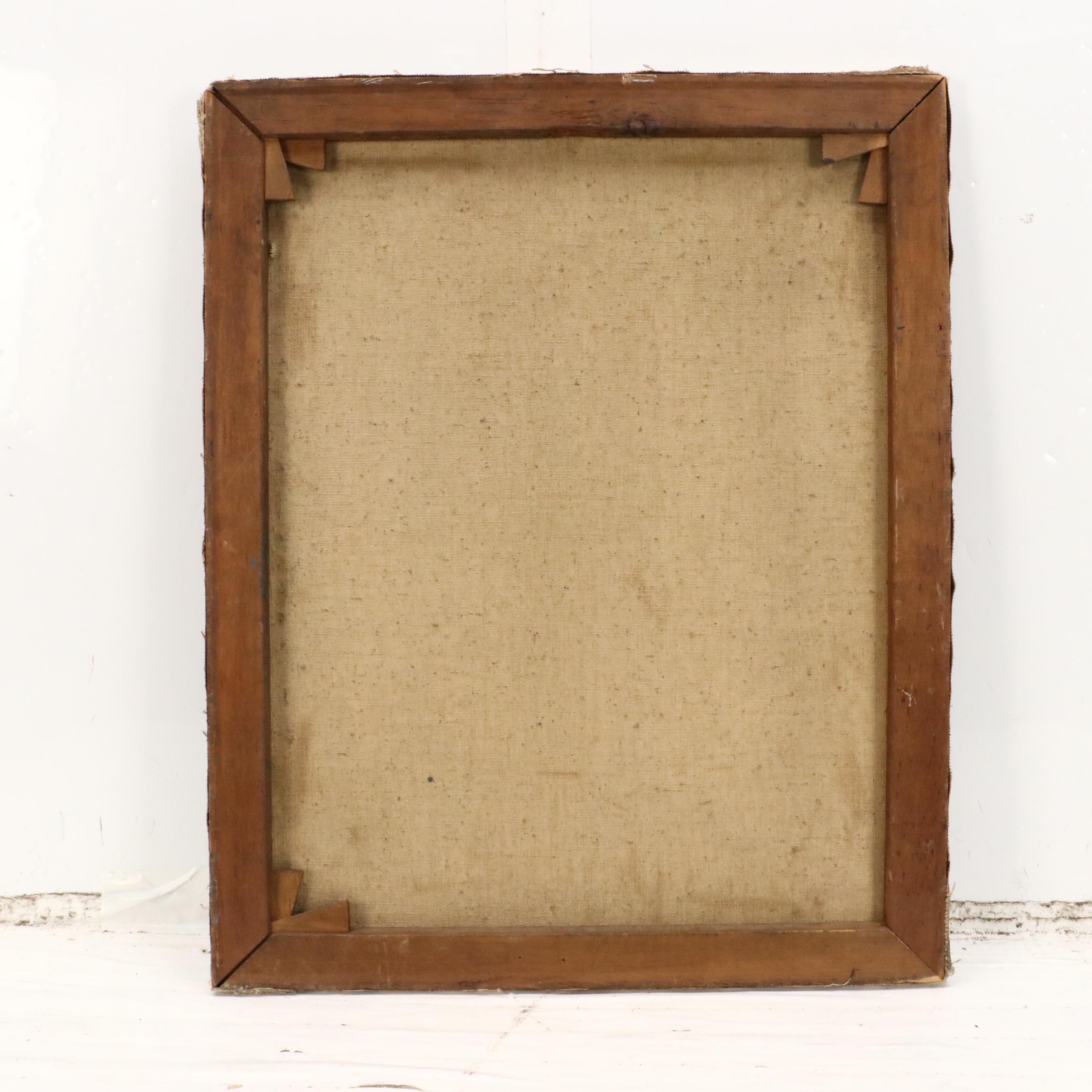 Harvey Shepard Portrait Oil Painting of Boy in Red Cap, Mid-20th Century