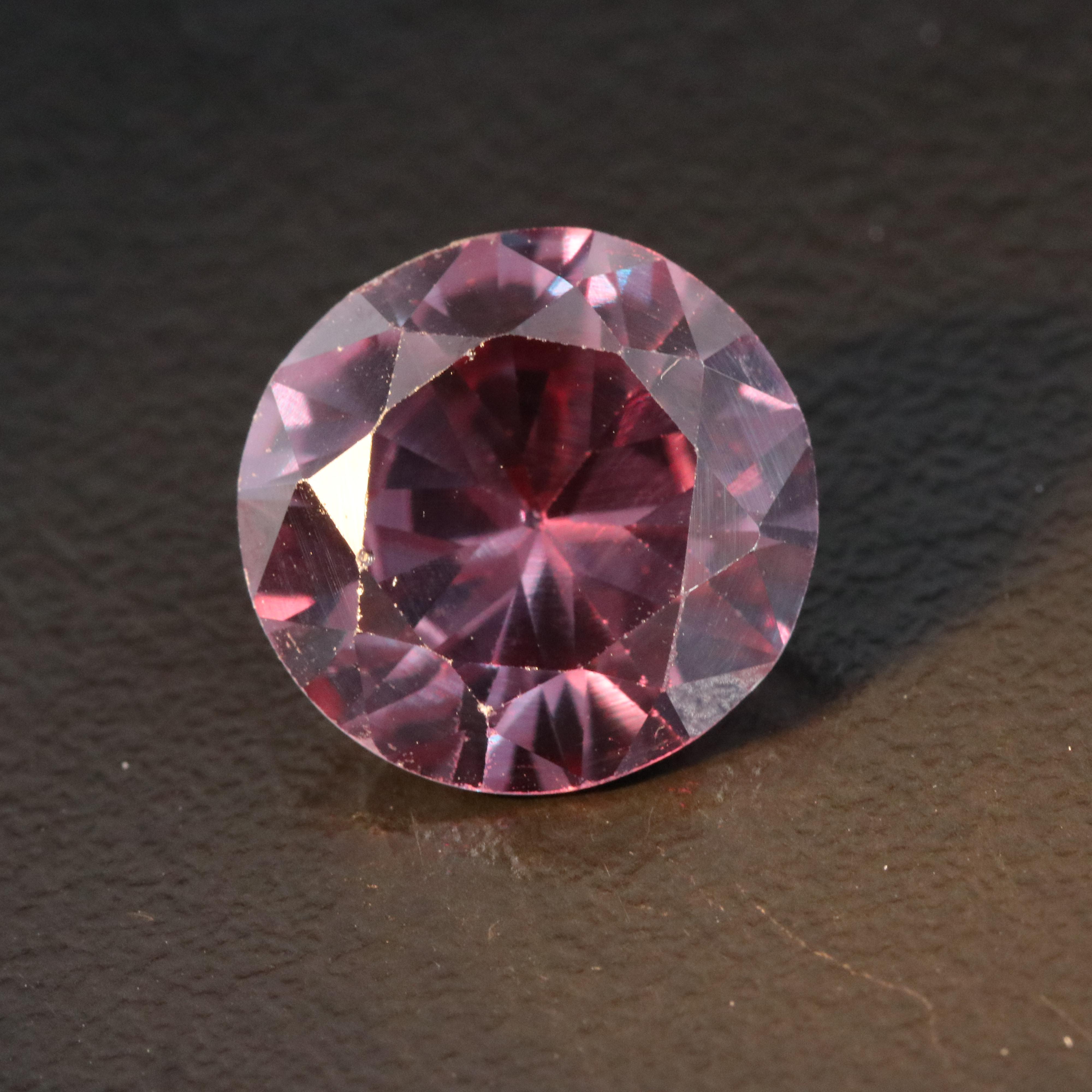 Loose 6.88 CT Lab Grown Color Change Sapphire