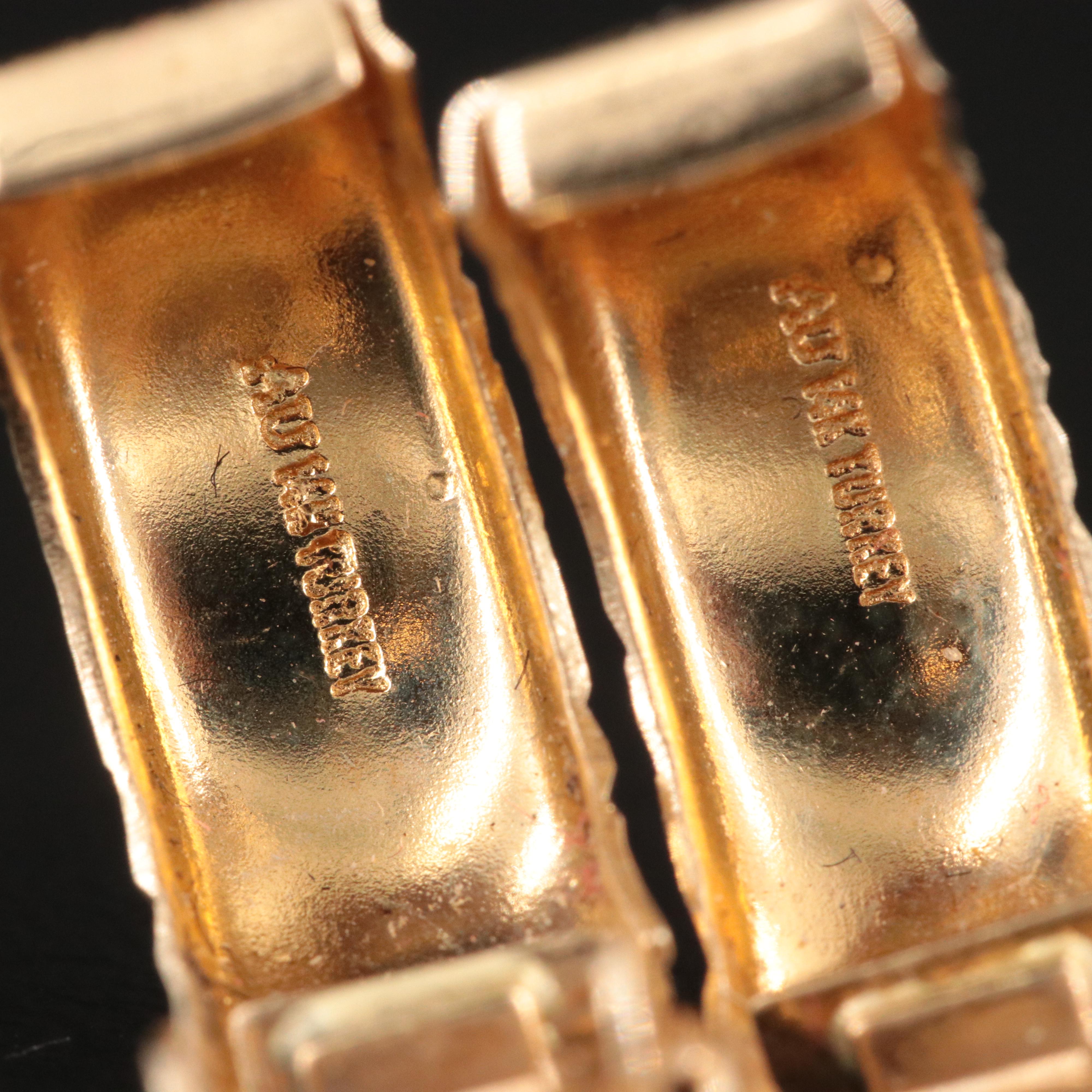 14K Diamond-Cut Style Earrings