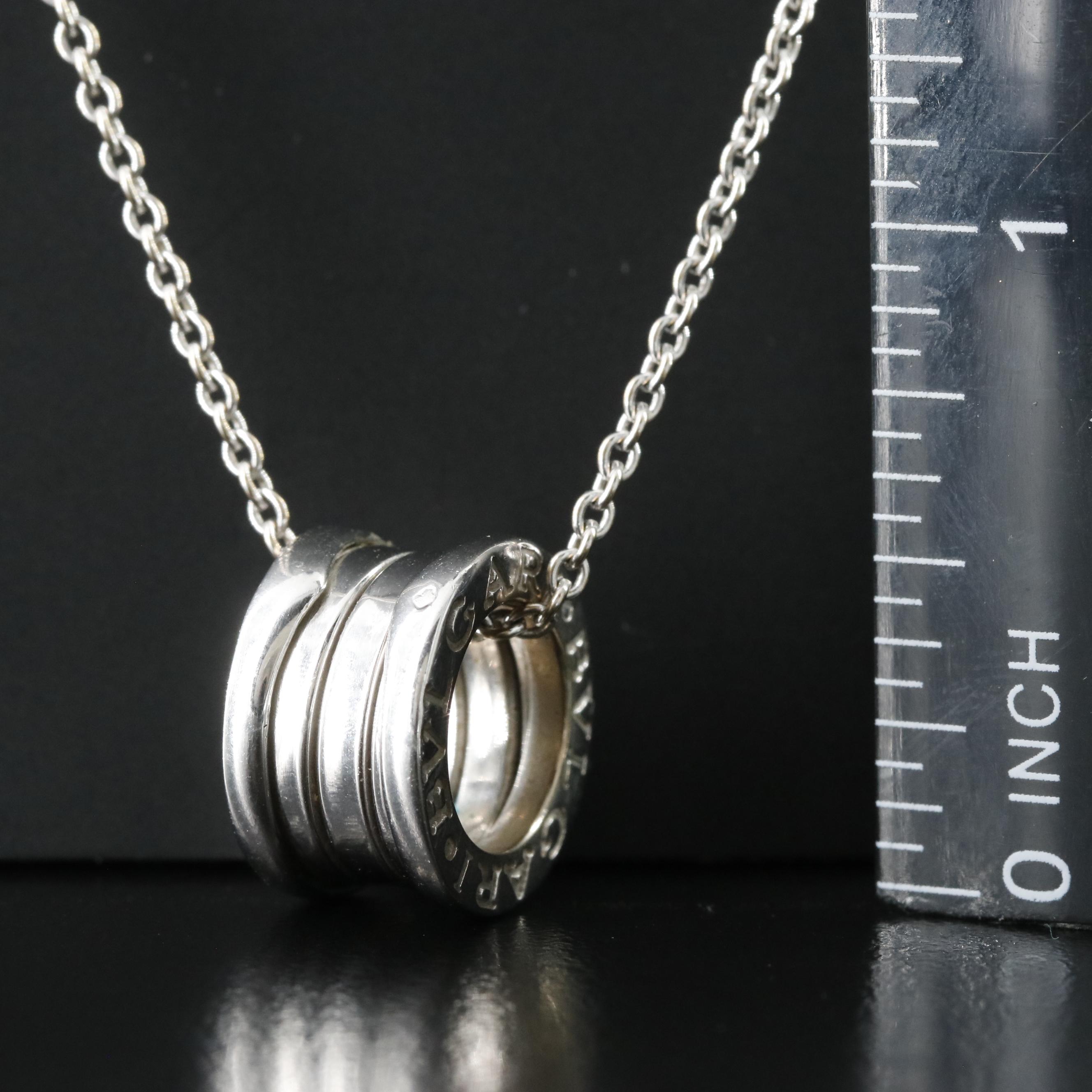 Bulgari BVLGARI 18K B.zero1 Pendant Necklace