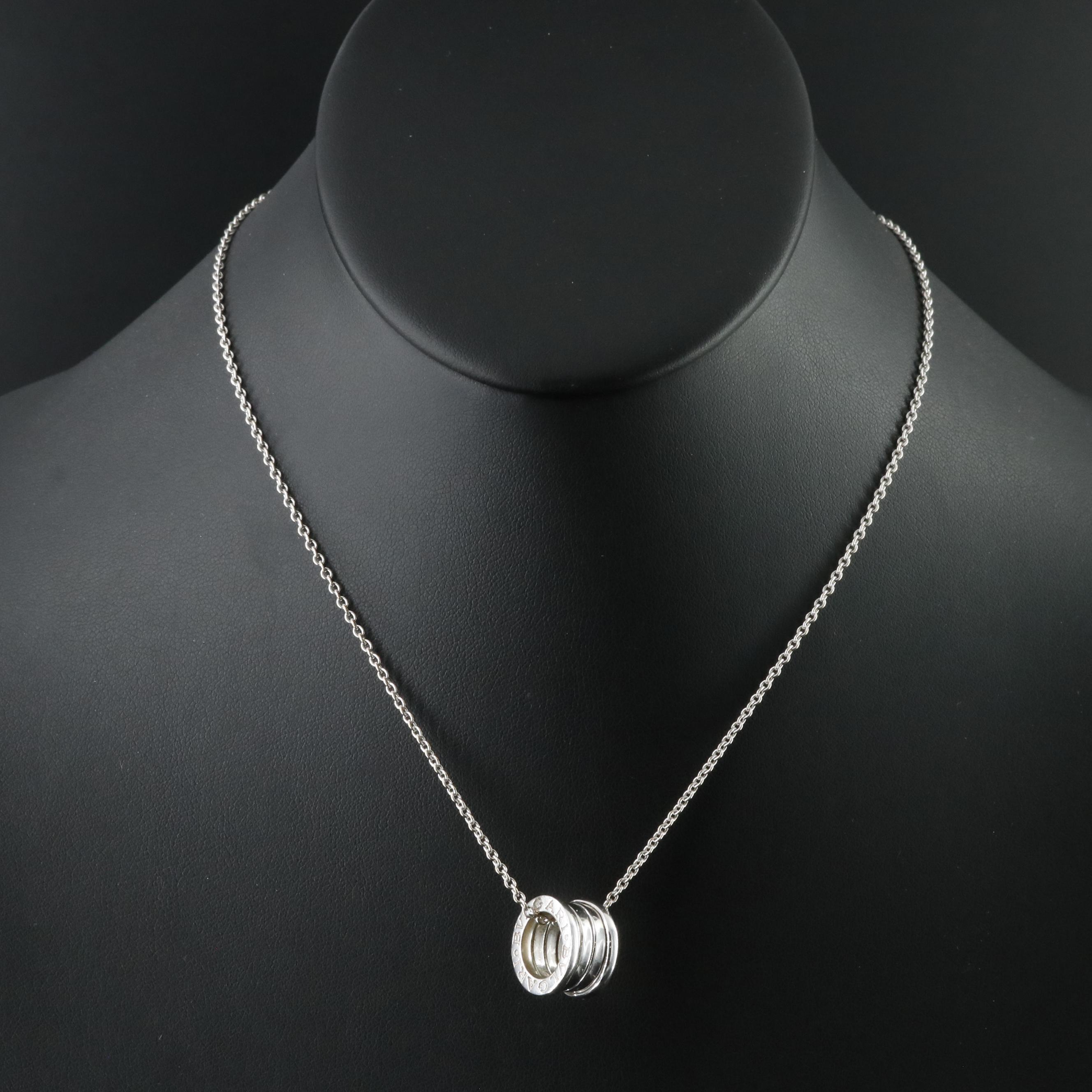 Bulgari BVLGARI 18K B.zero1 Pendant Necklace