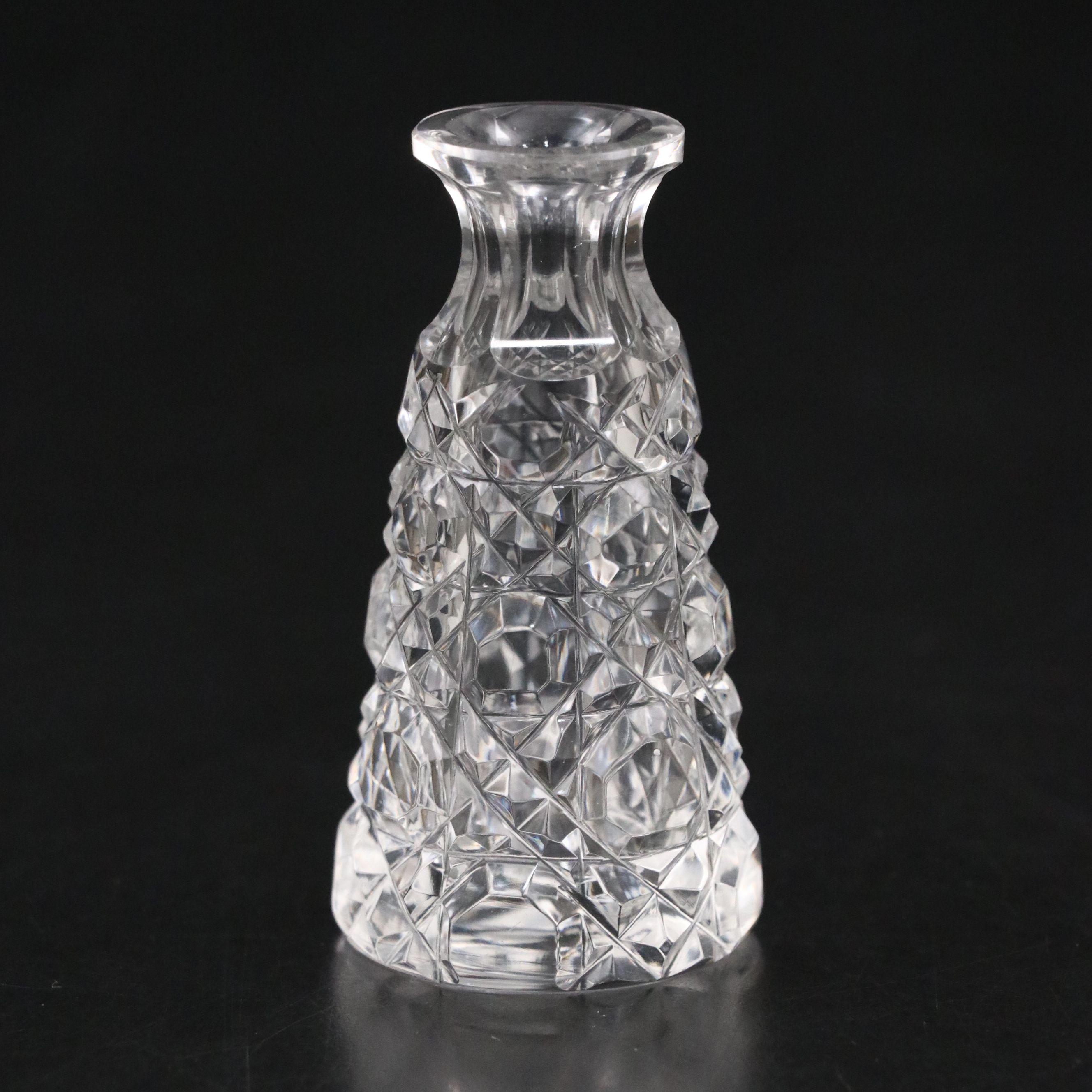 English Sterling Silver and Cut Glass Cayenne Pepper Bottle, 1909
