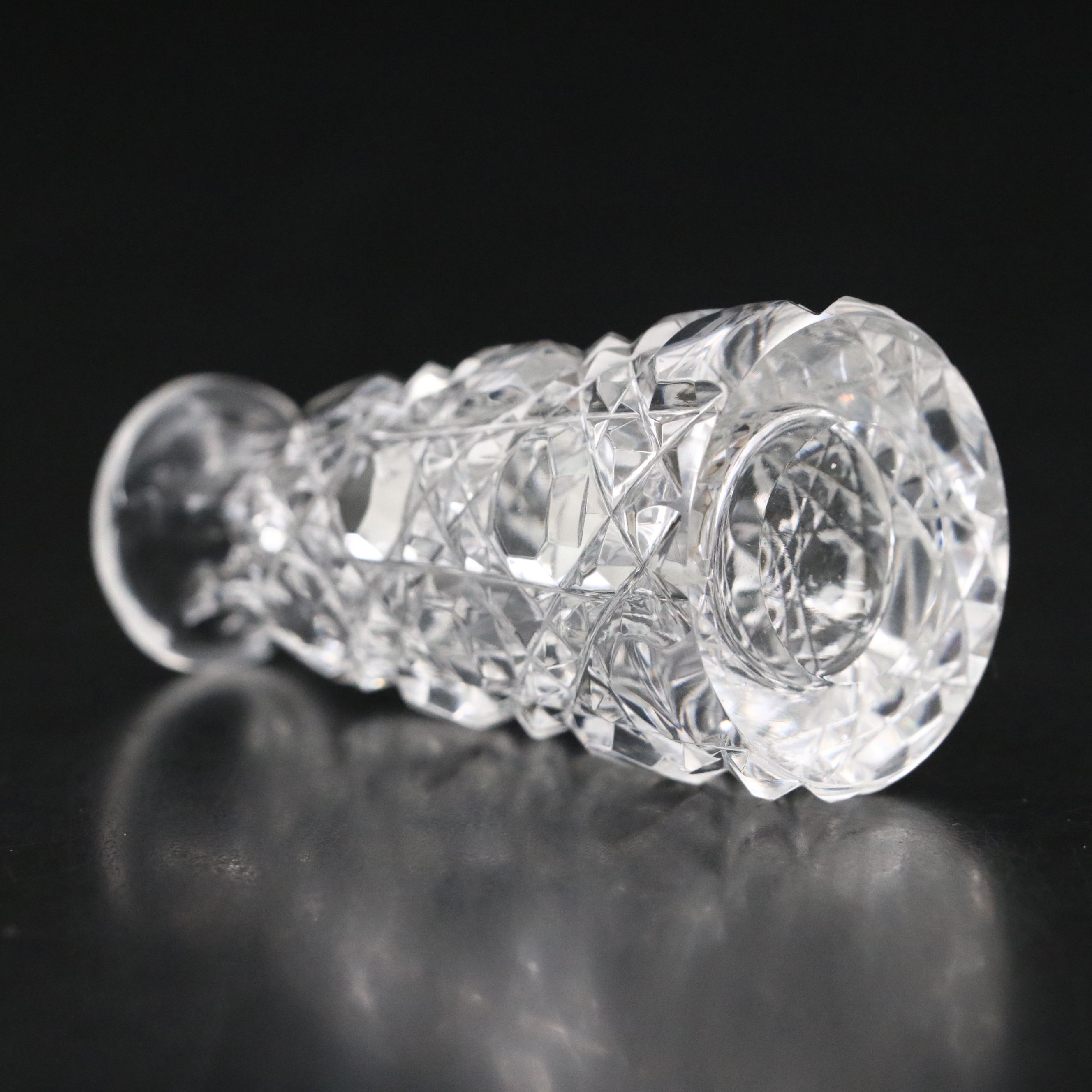 English Sterling Silver and Cut Glass Cayenne Pepper Bottle, 1909