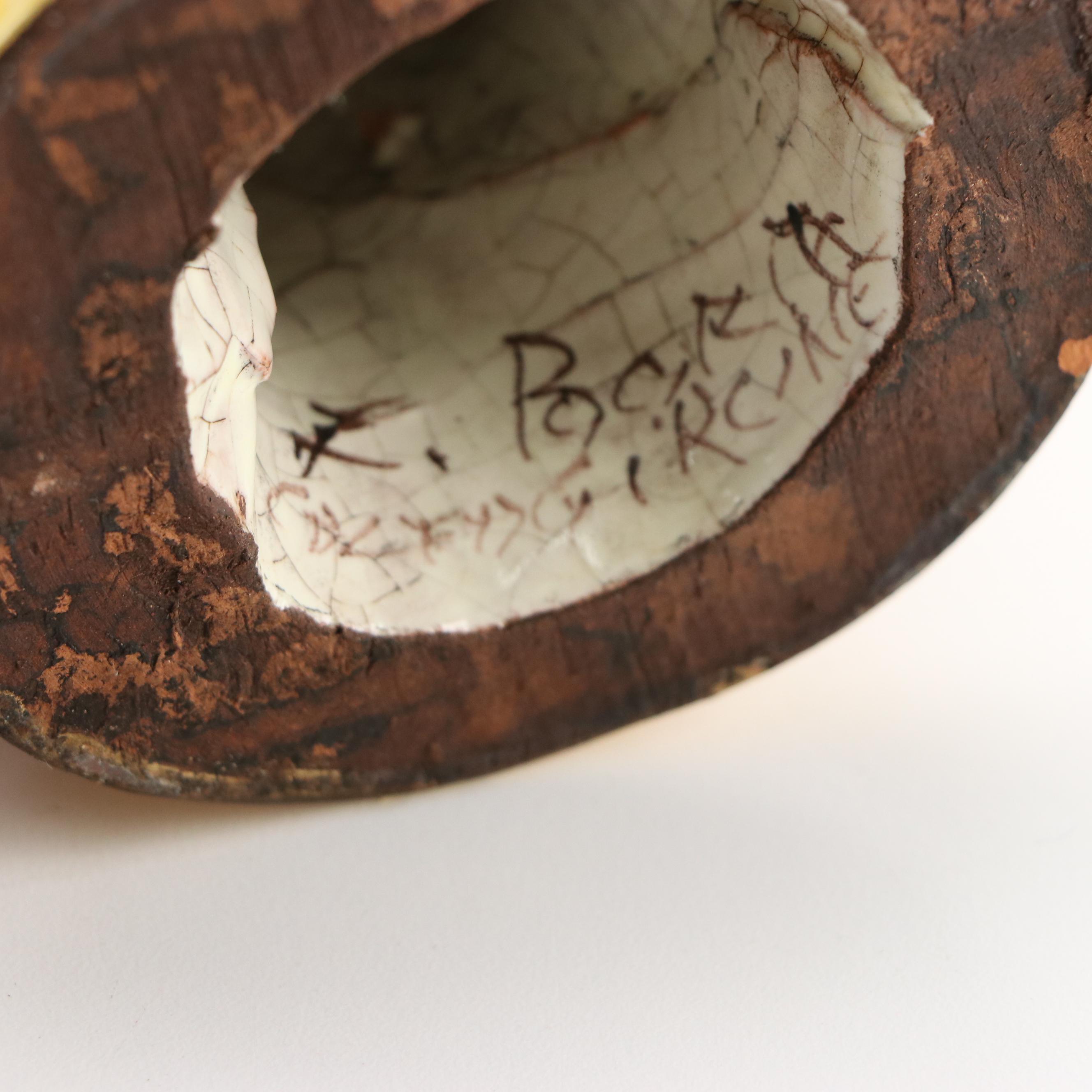 Ernesto Boria Caltagirone Majolica Figural Candlesticks