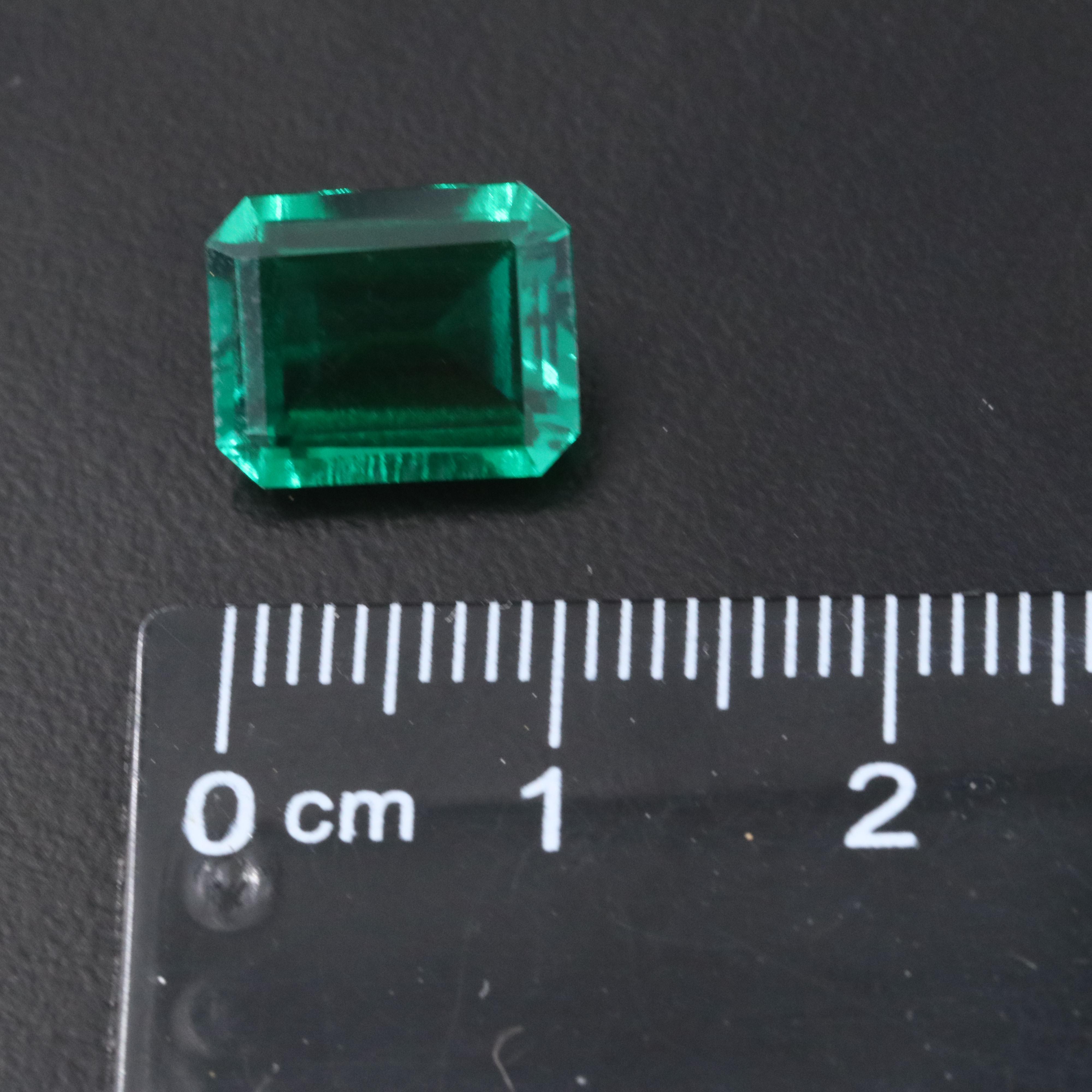 Loose 3.70 CT Lab Grown Emerald