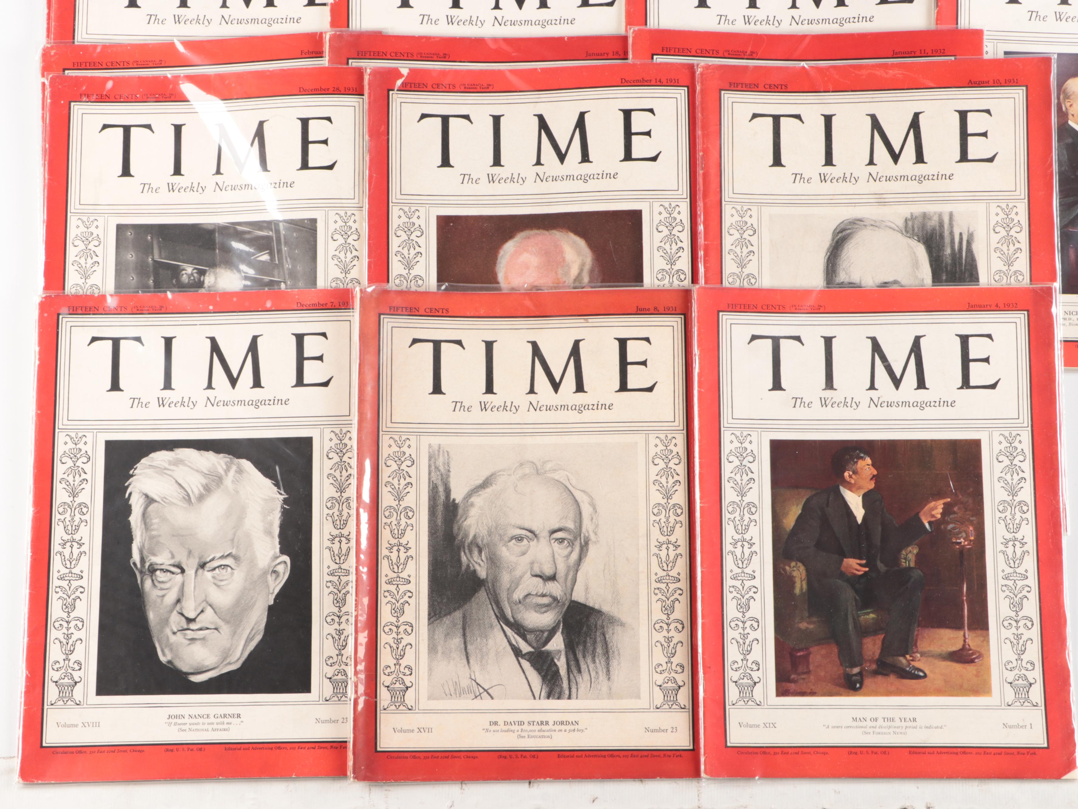 "Time" Magazine Volumes 17-20, 1931-1932