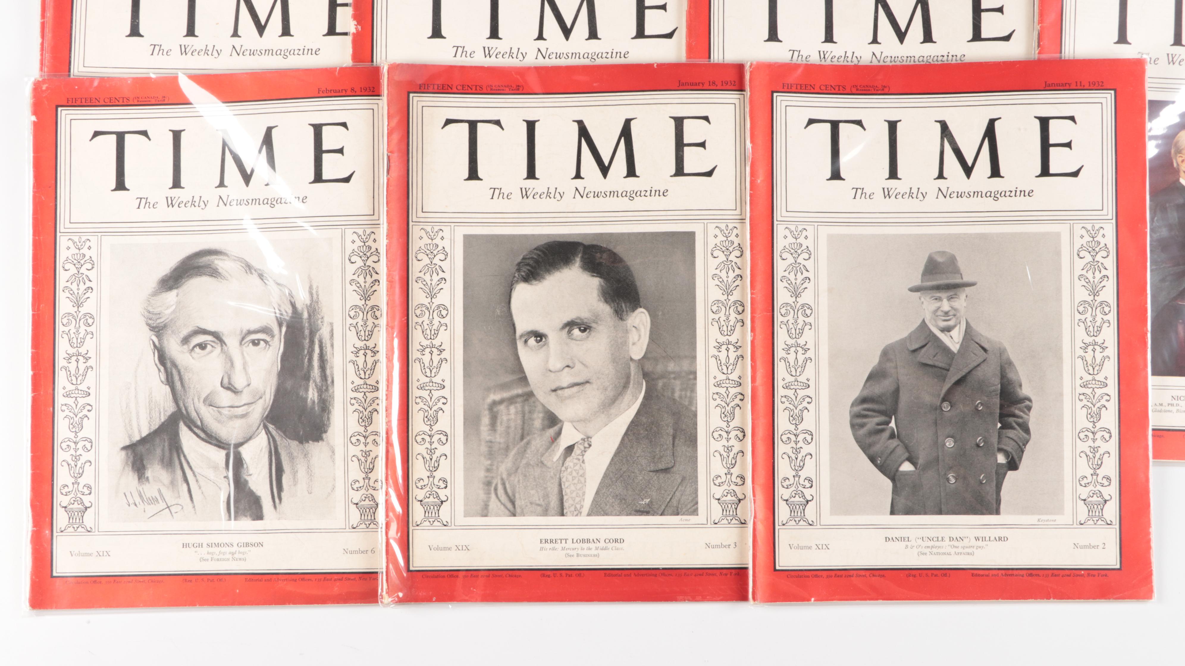 "Time" Magazine Volumes 17-20, 1931-1932