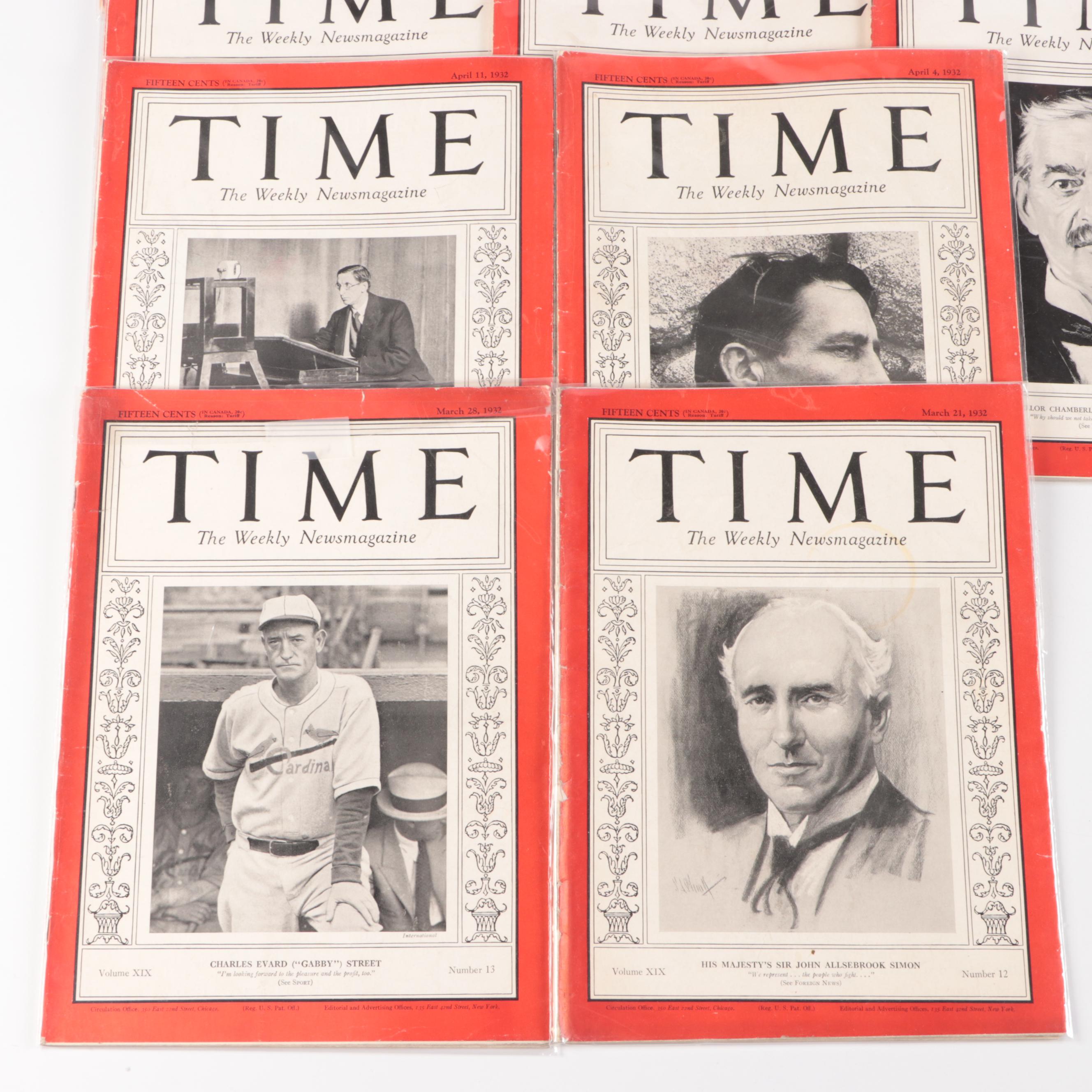 "Time" Magazine Volumes 17-20, 1931-1932