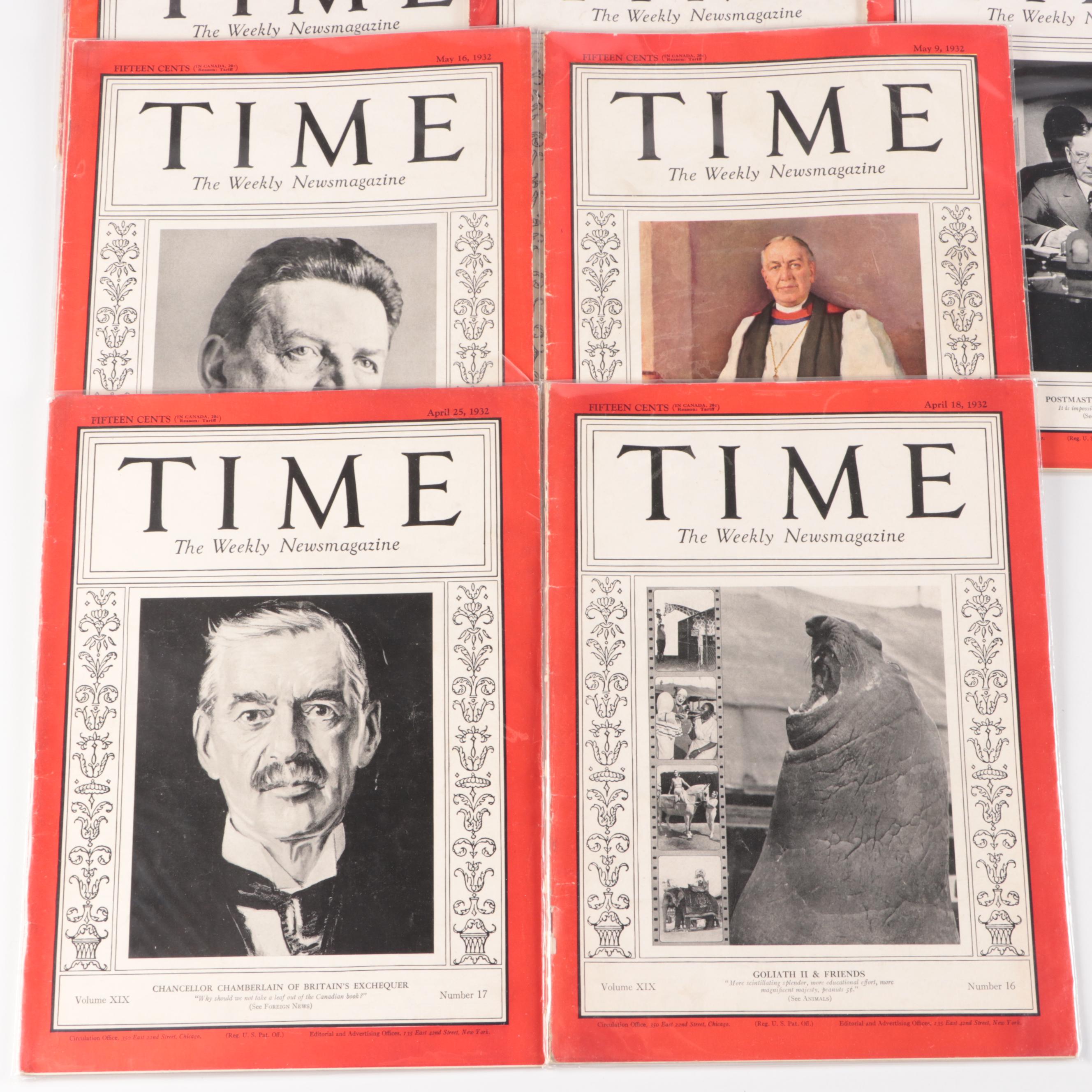"Time" Magazine Volumes 17-20, 1931-1932