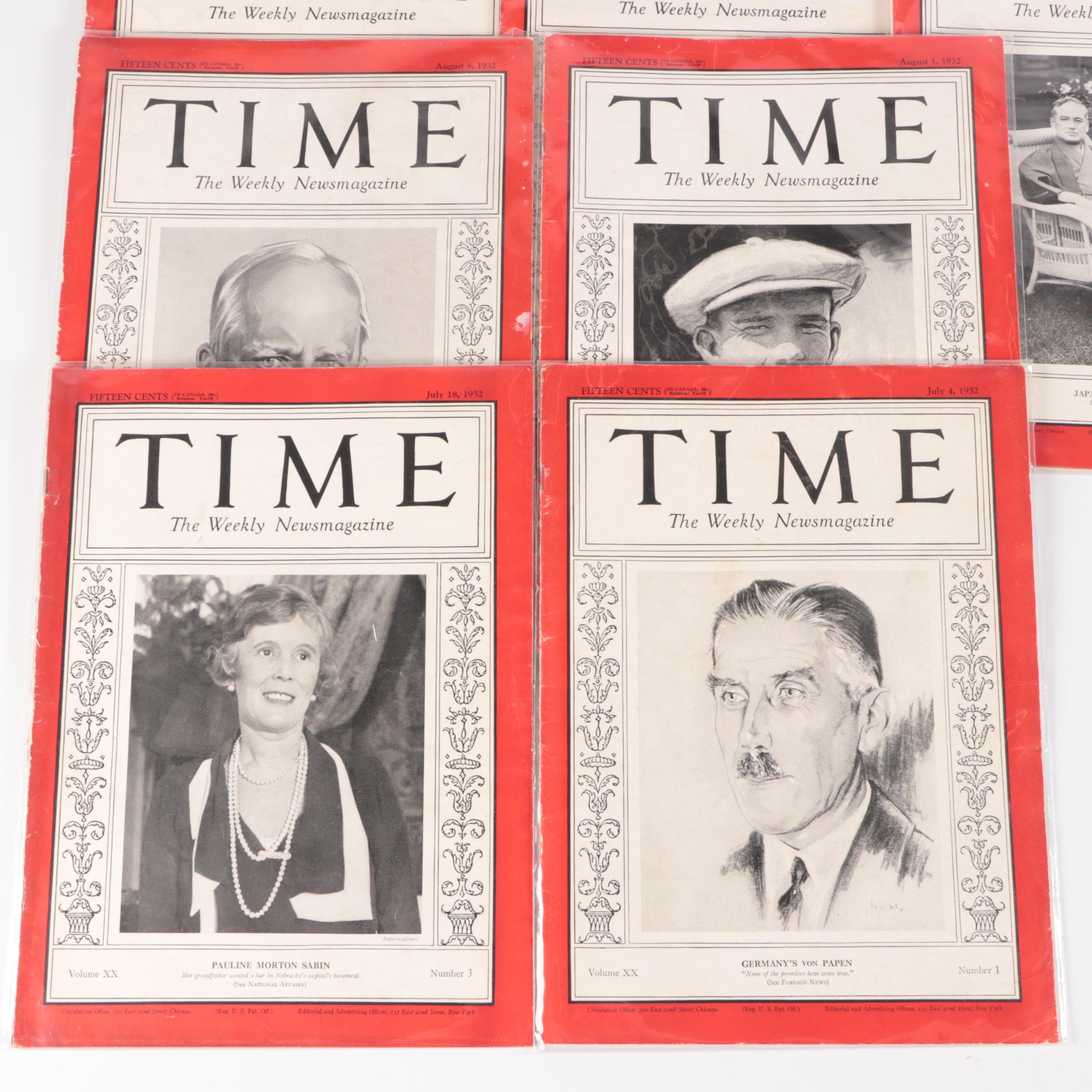 "Time" Magazine Volumes 17-20, 1931-1932