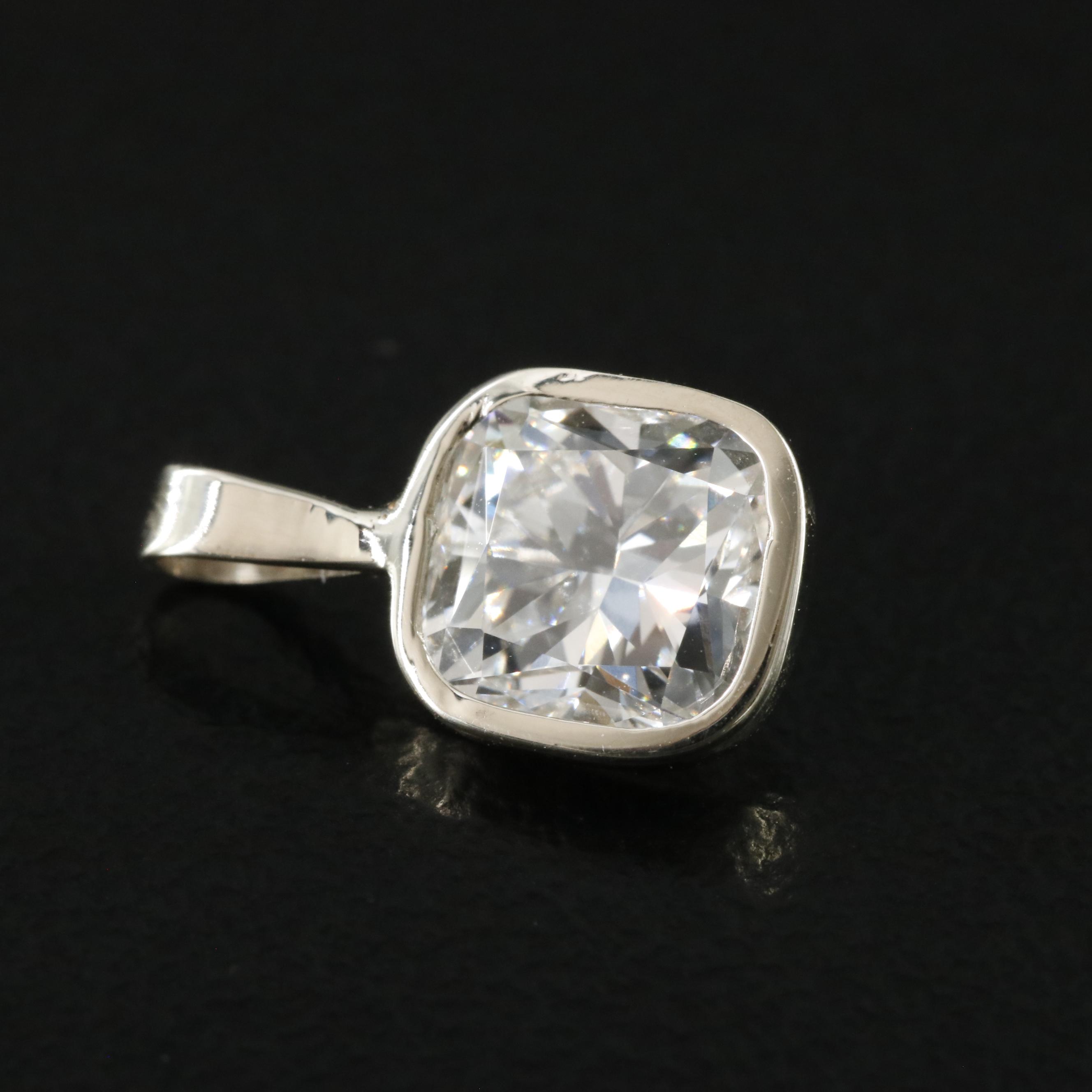 14K 1.14 CT Lab Grown Diamond Pendant