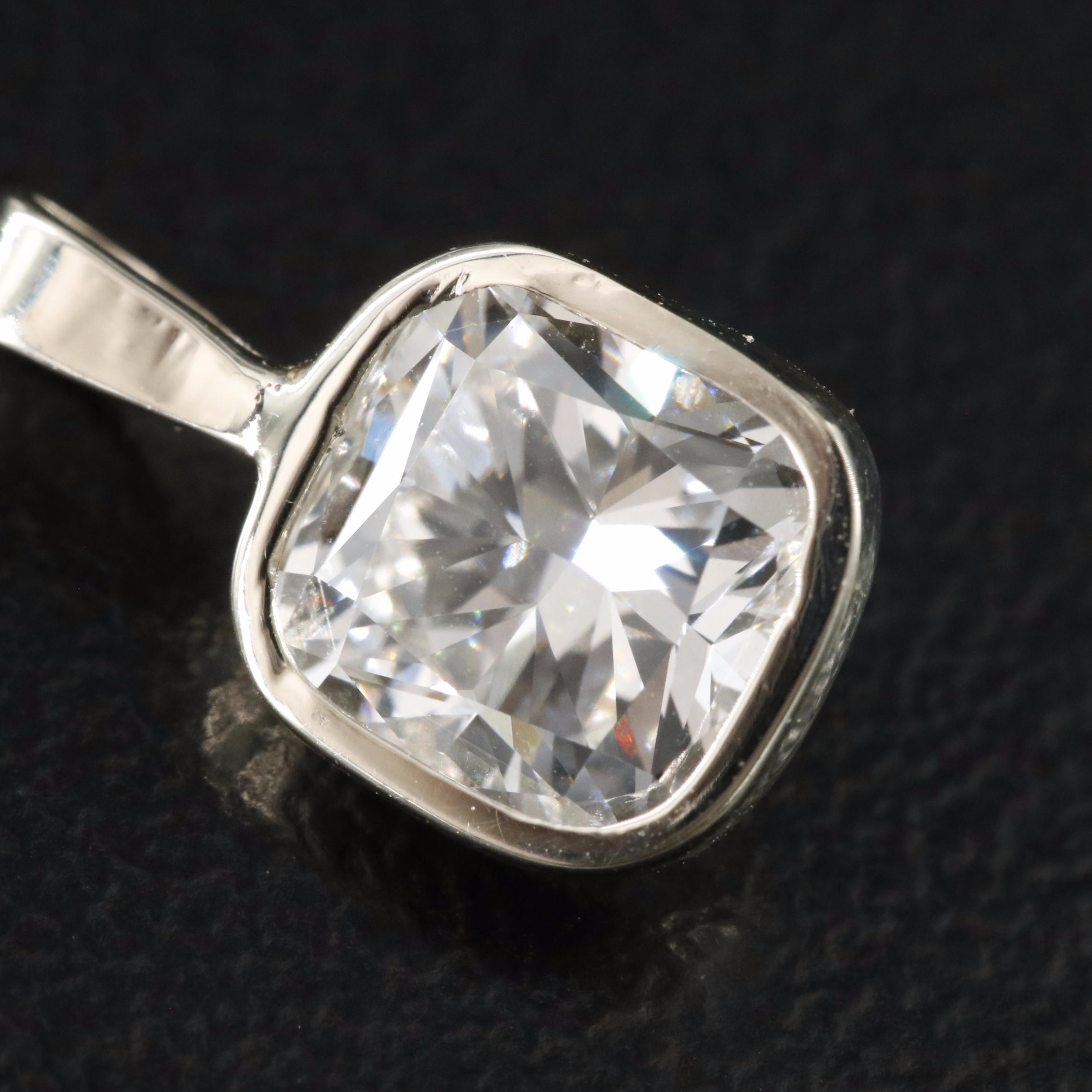 14K 1.14 CT Lab Grown Diamond Pendant