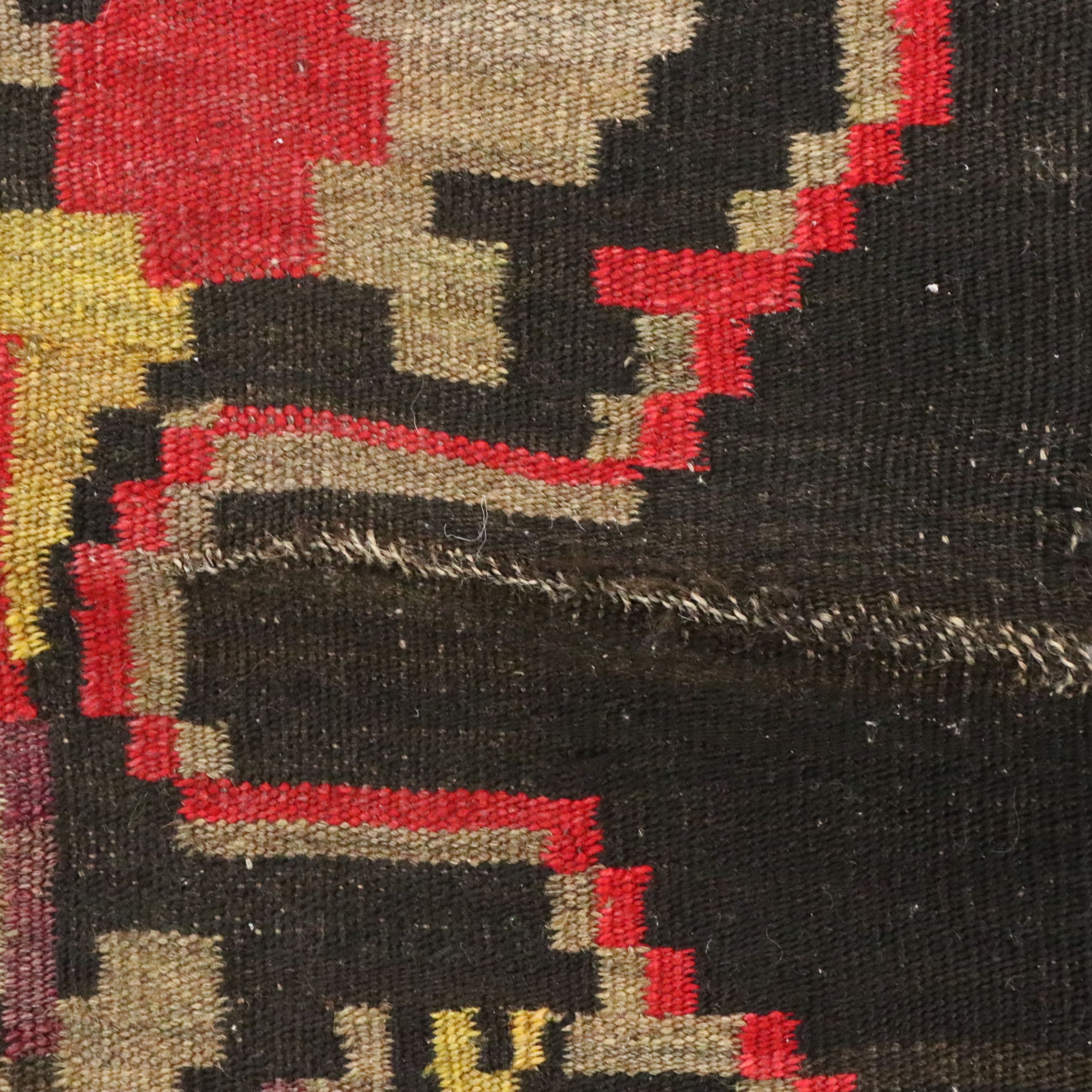 5'2 x 14'3 Handwoven Turkish Karabağ Kilim Long Rug