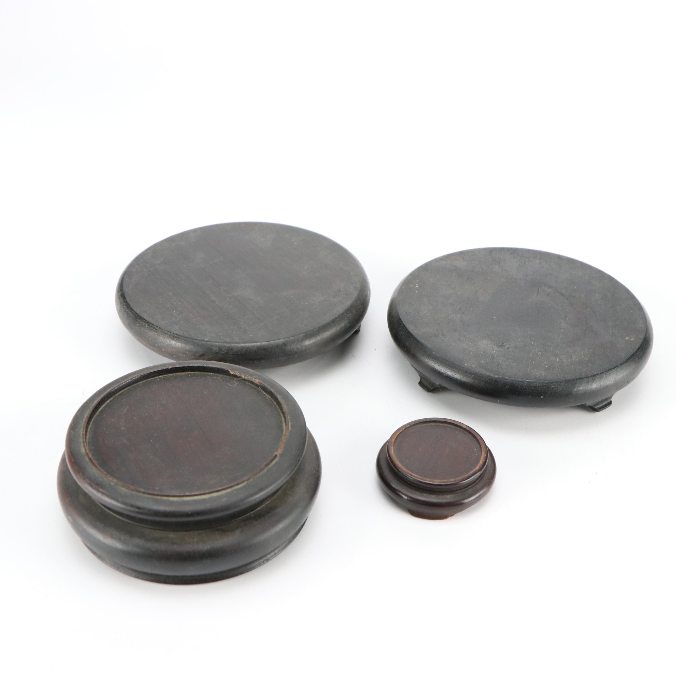 Chinese Carved Hardwood Stand Collection