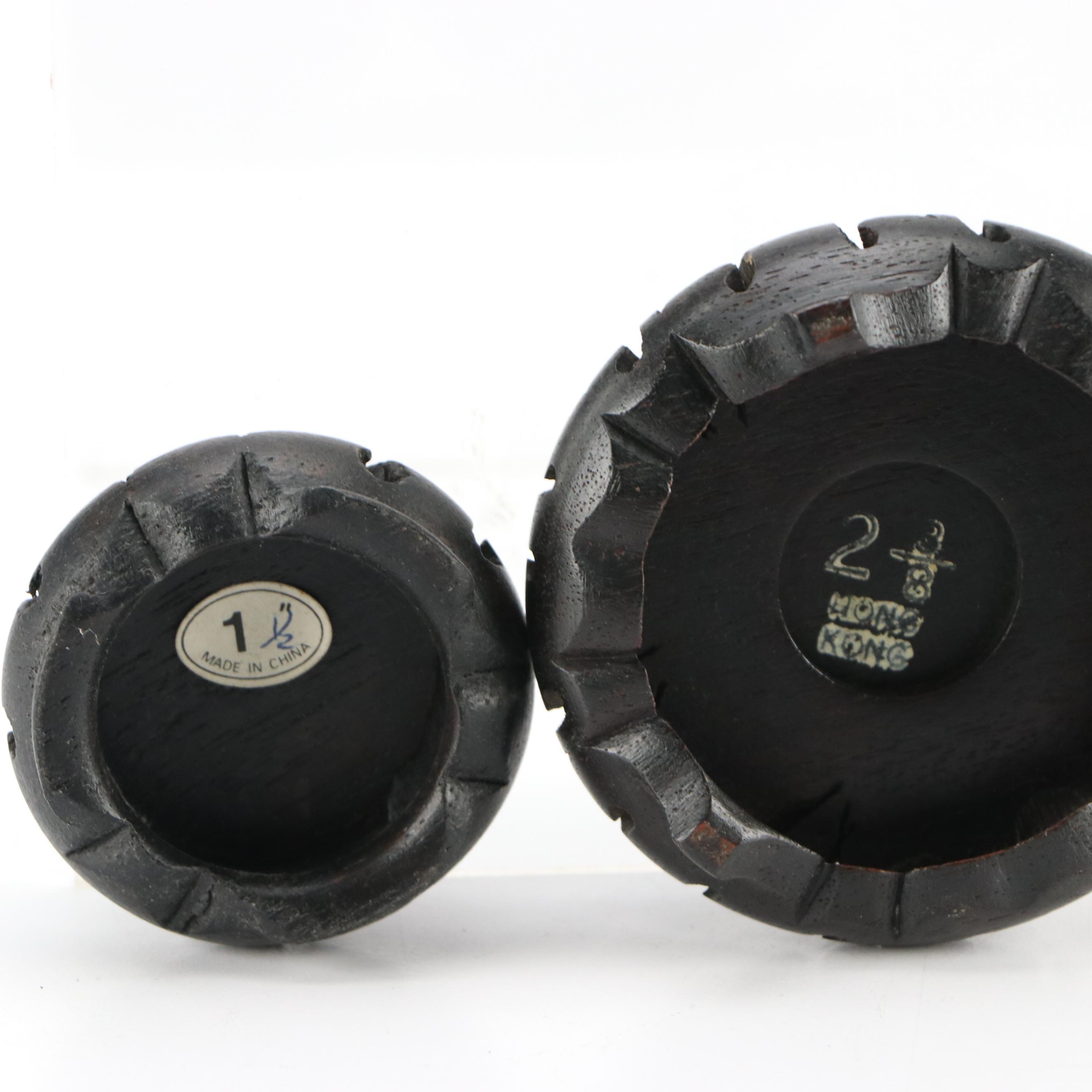 Chinese Carved Hardwood Stand Collection