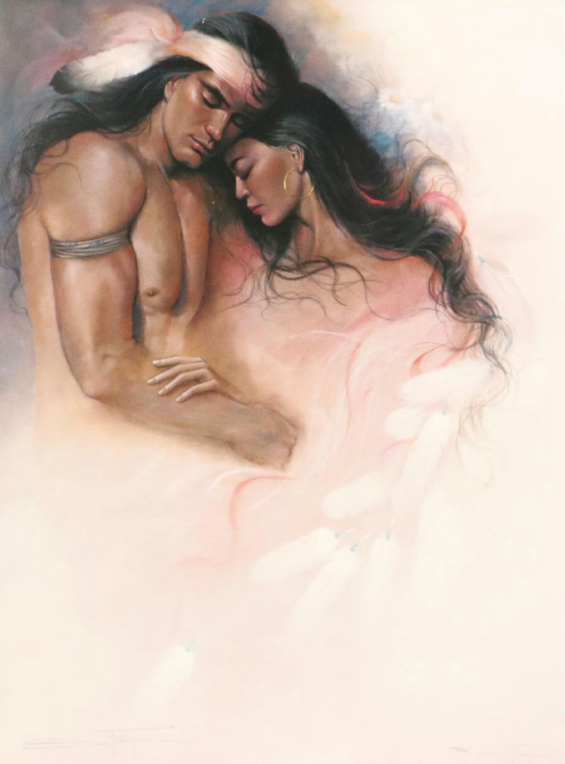 Ozz Franca Offset Lithograph "The Lovers," Late 20th Century