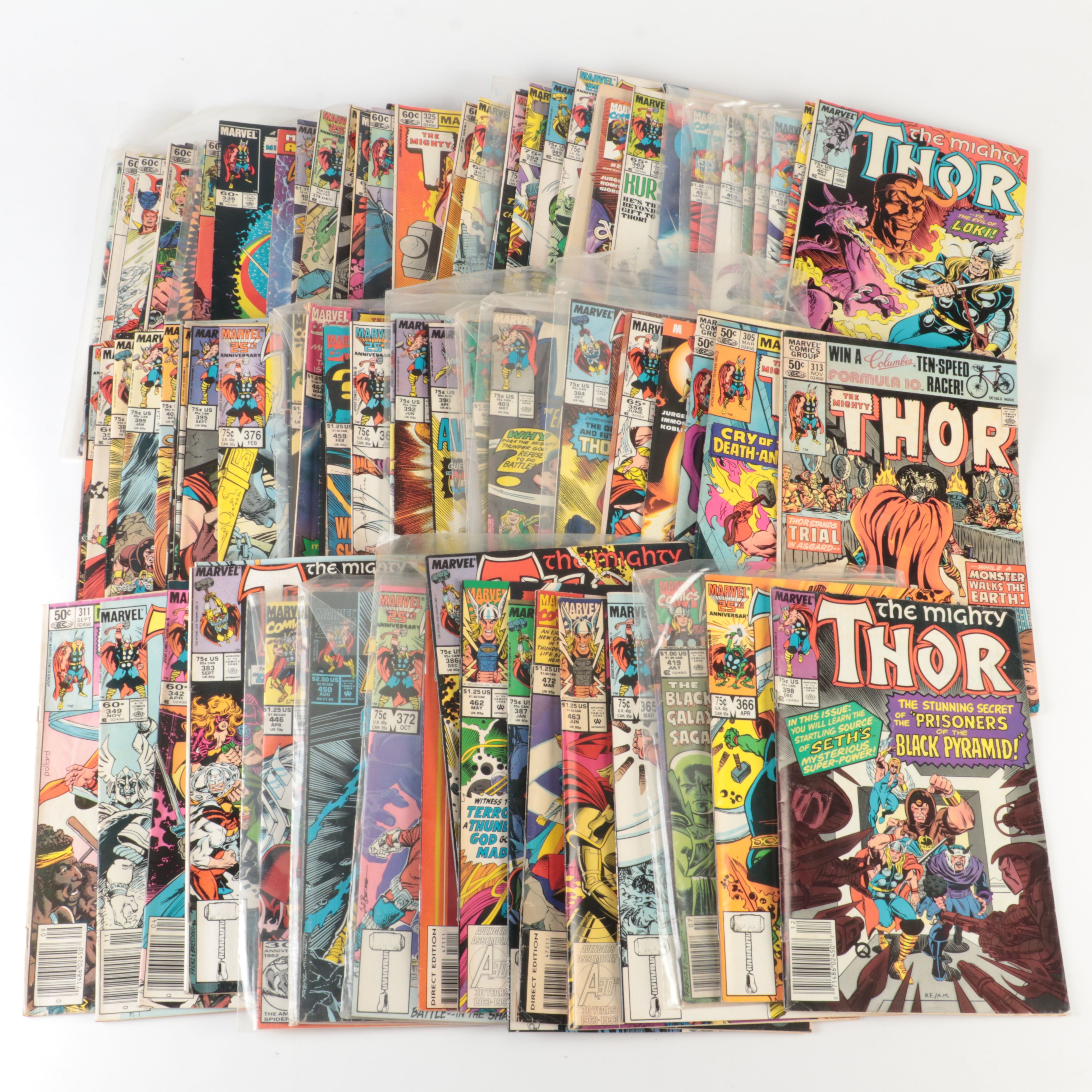 Collection of Eighty Marvel "The Mighty Thor" Comics