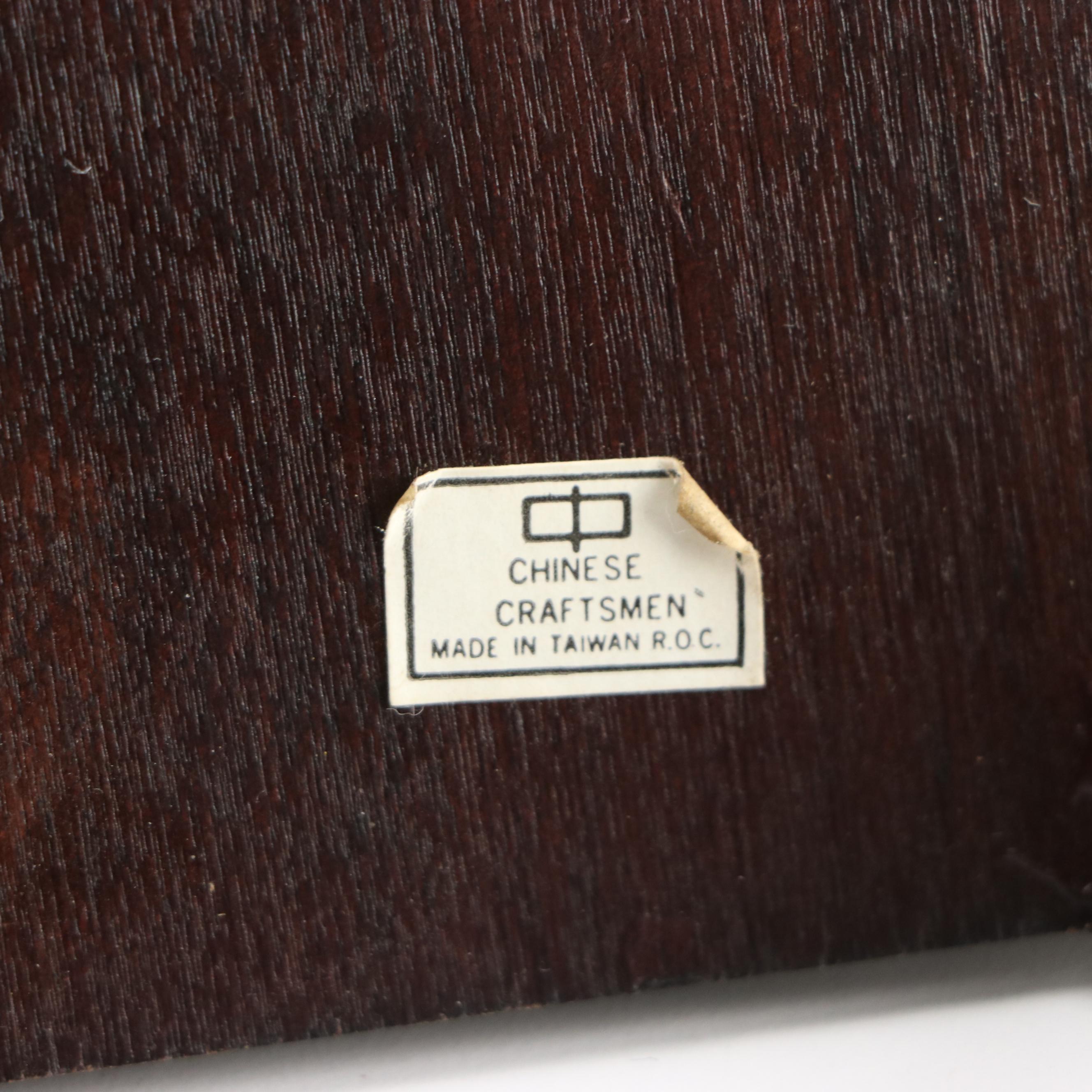 Chinese Carved Box Wood and Hardwood Stand Collection