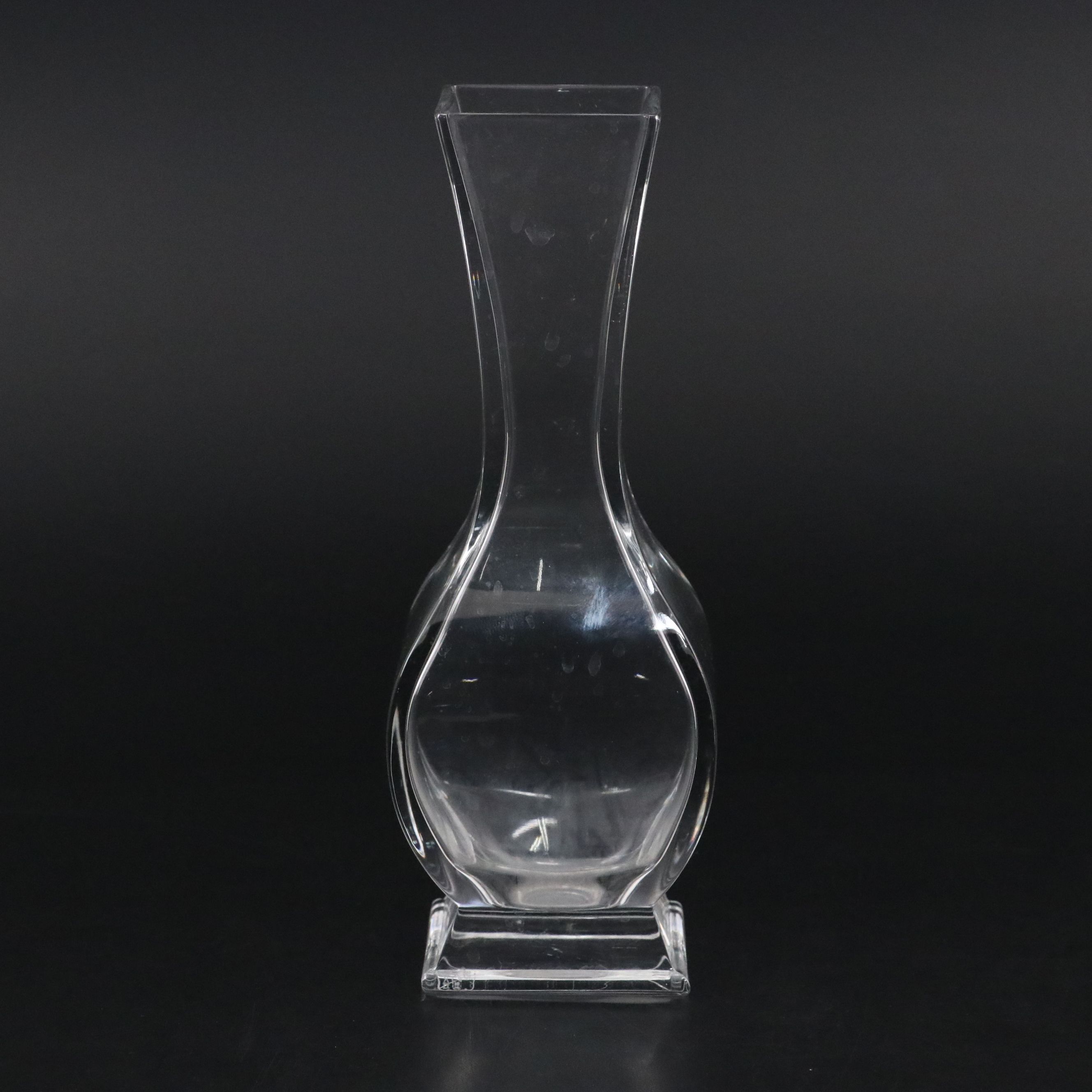 Baccarat "Lotus" Clear Crystal Flower Vase