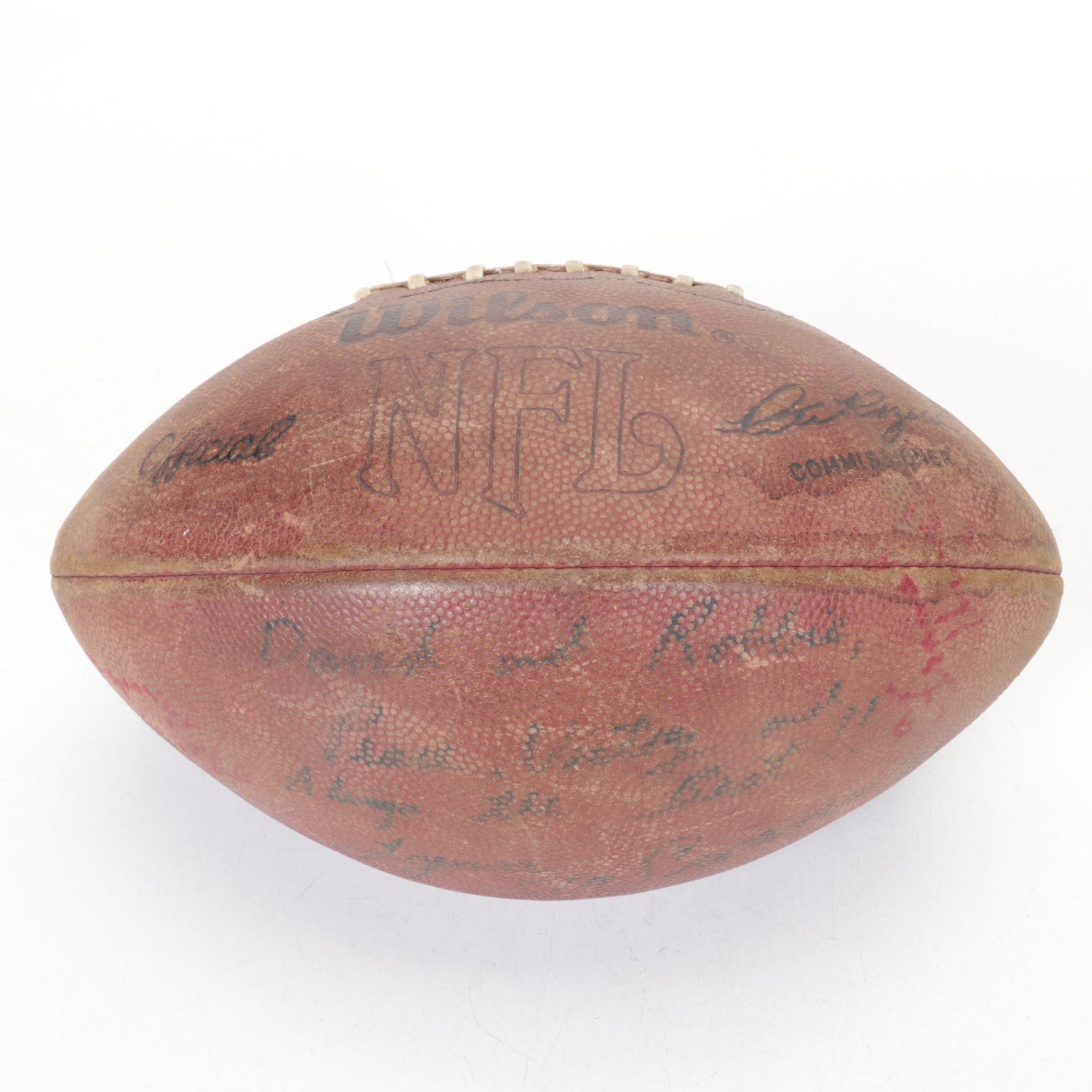 Rocky Bleier & Andy Russell Signed Football