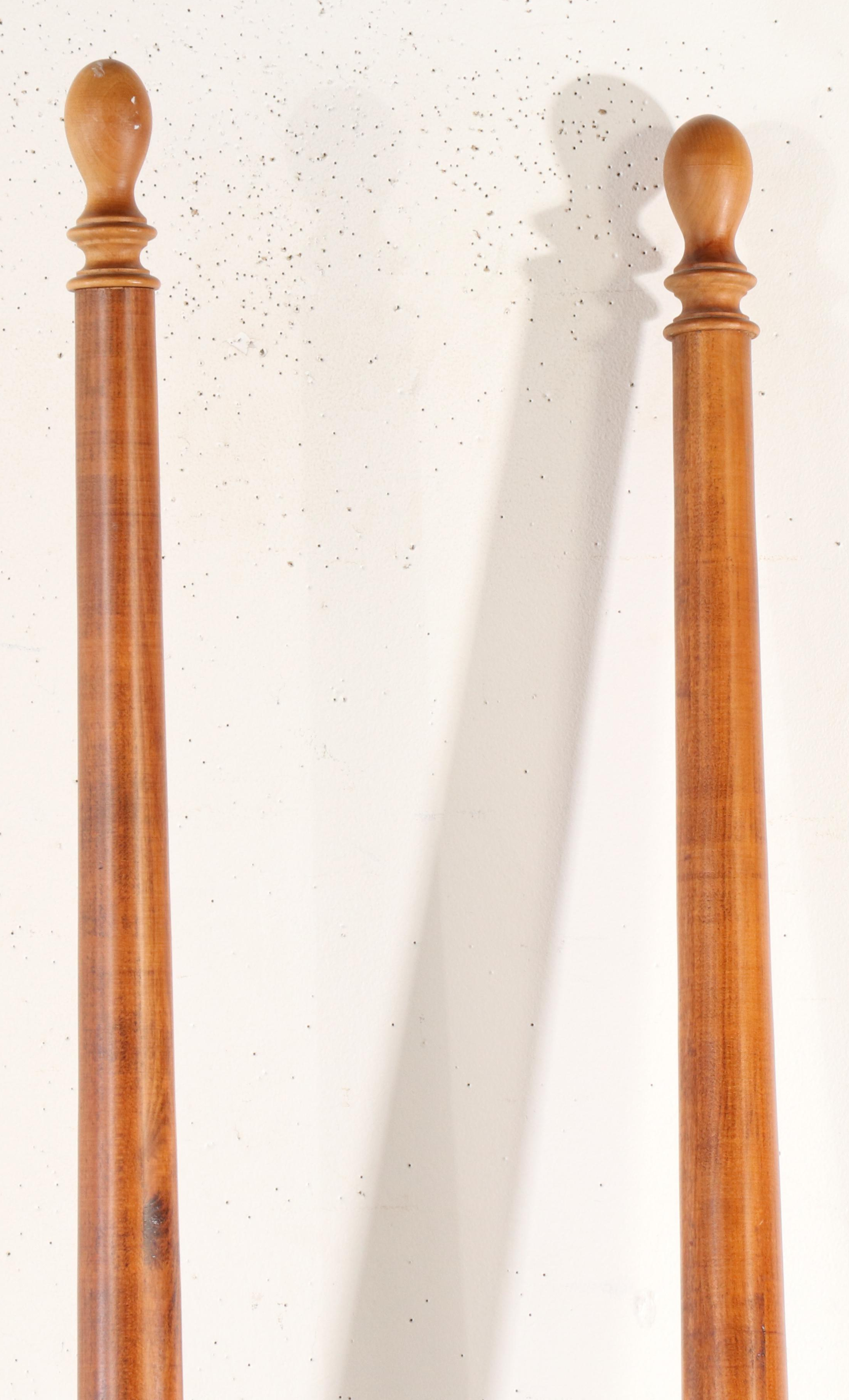 Lexington Cherry Four Poster Queen Bed and Pair of Bachelor Chest Nightstands