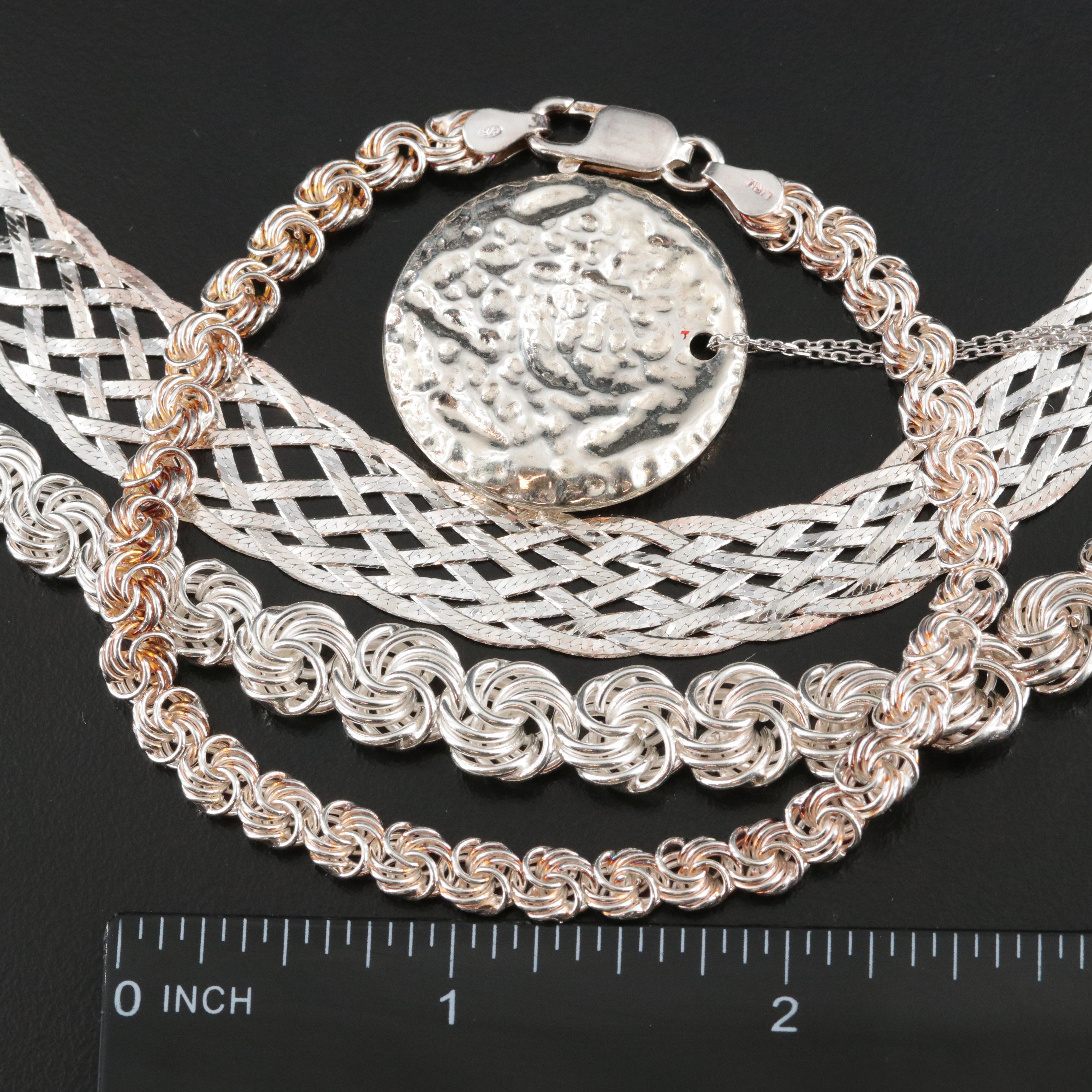 Sterling Necklace and Bracelet Collection