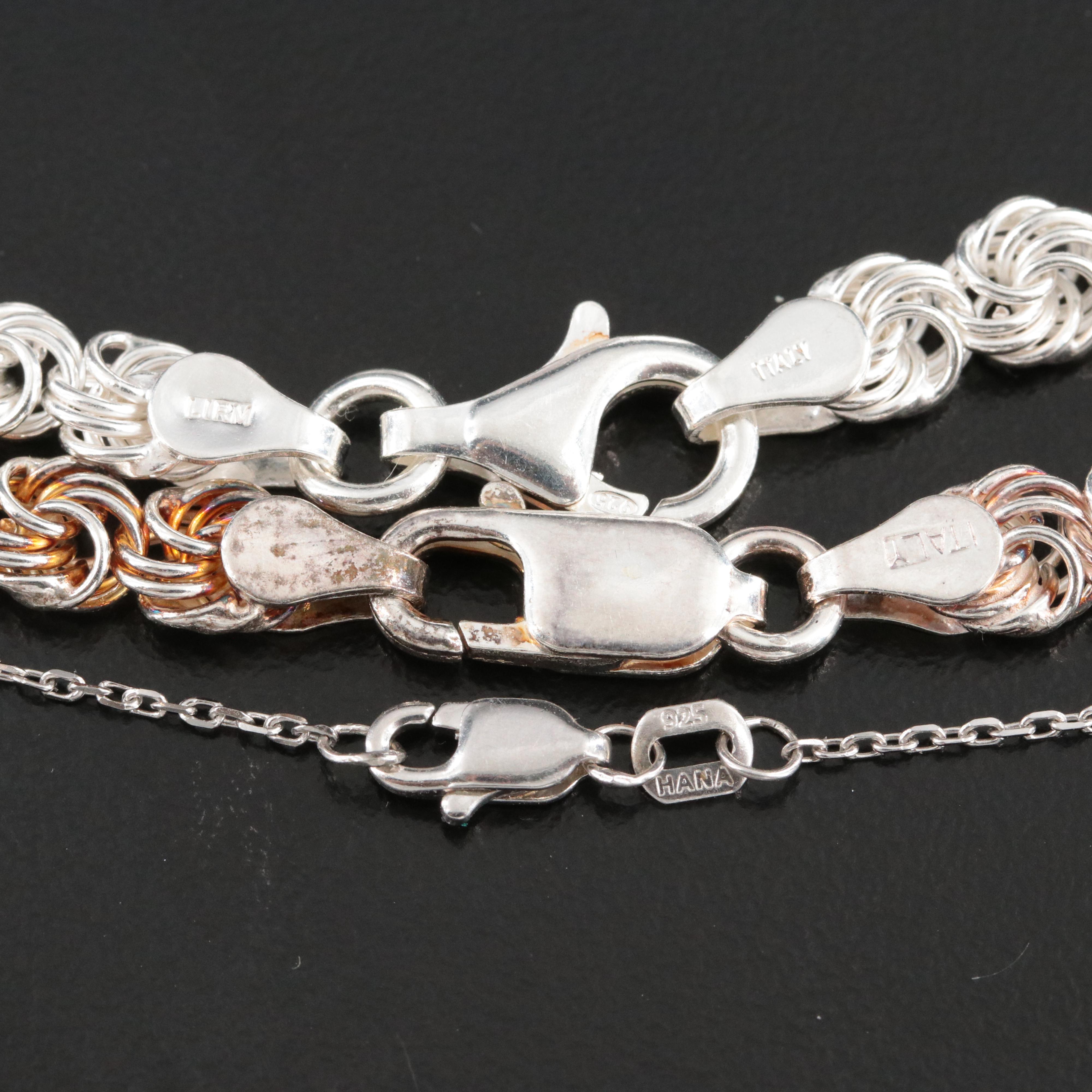 Sterling Necklace and Bracelet Collection