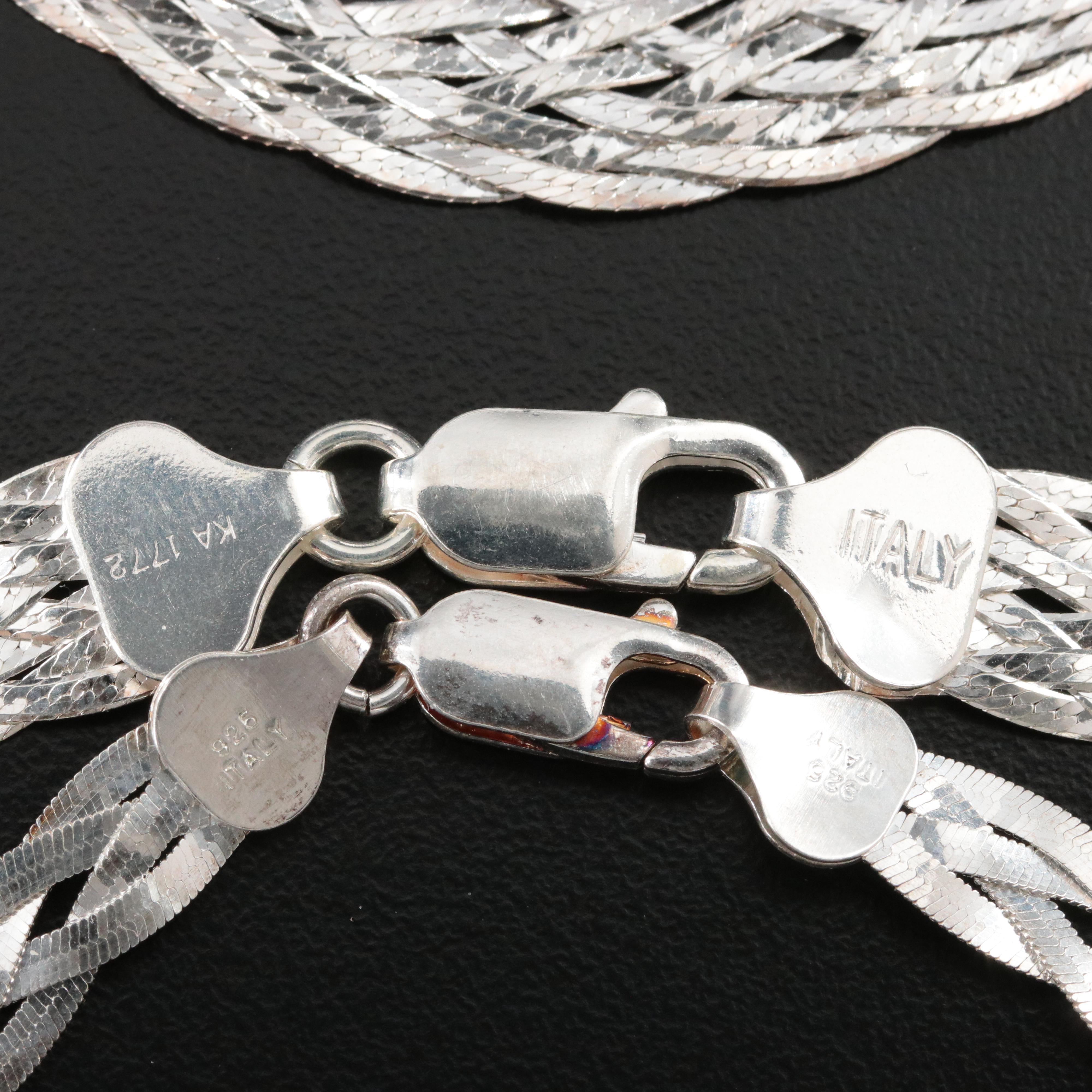 Sterling Necklace and Bracelet Collection