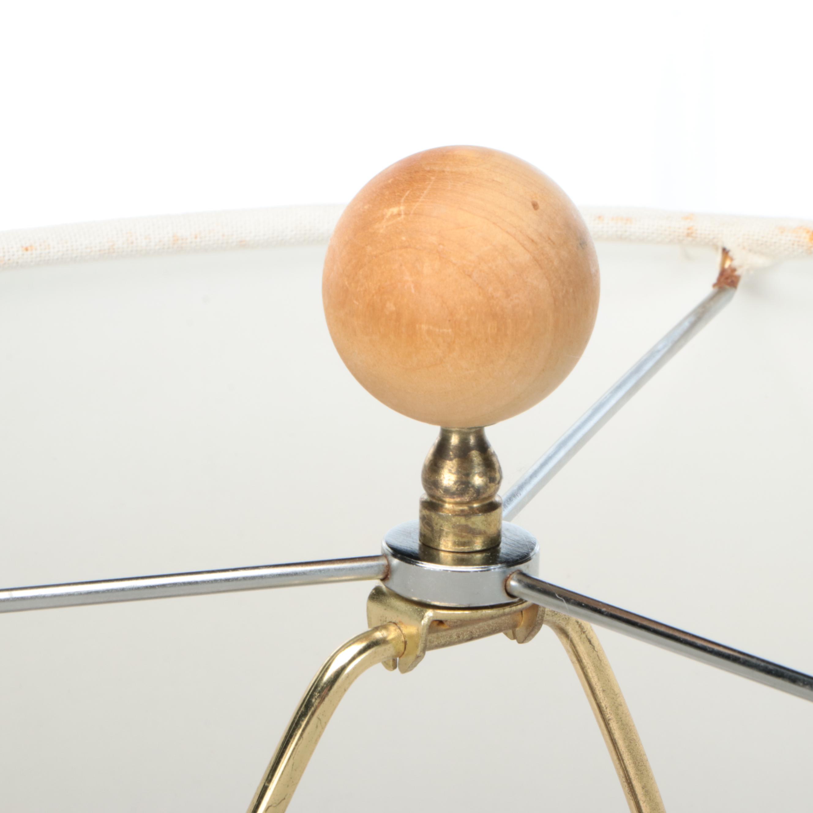 Pottery Barn "Anders" Table Lamp with Cotton Drum Shade