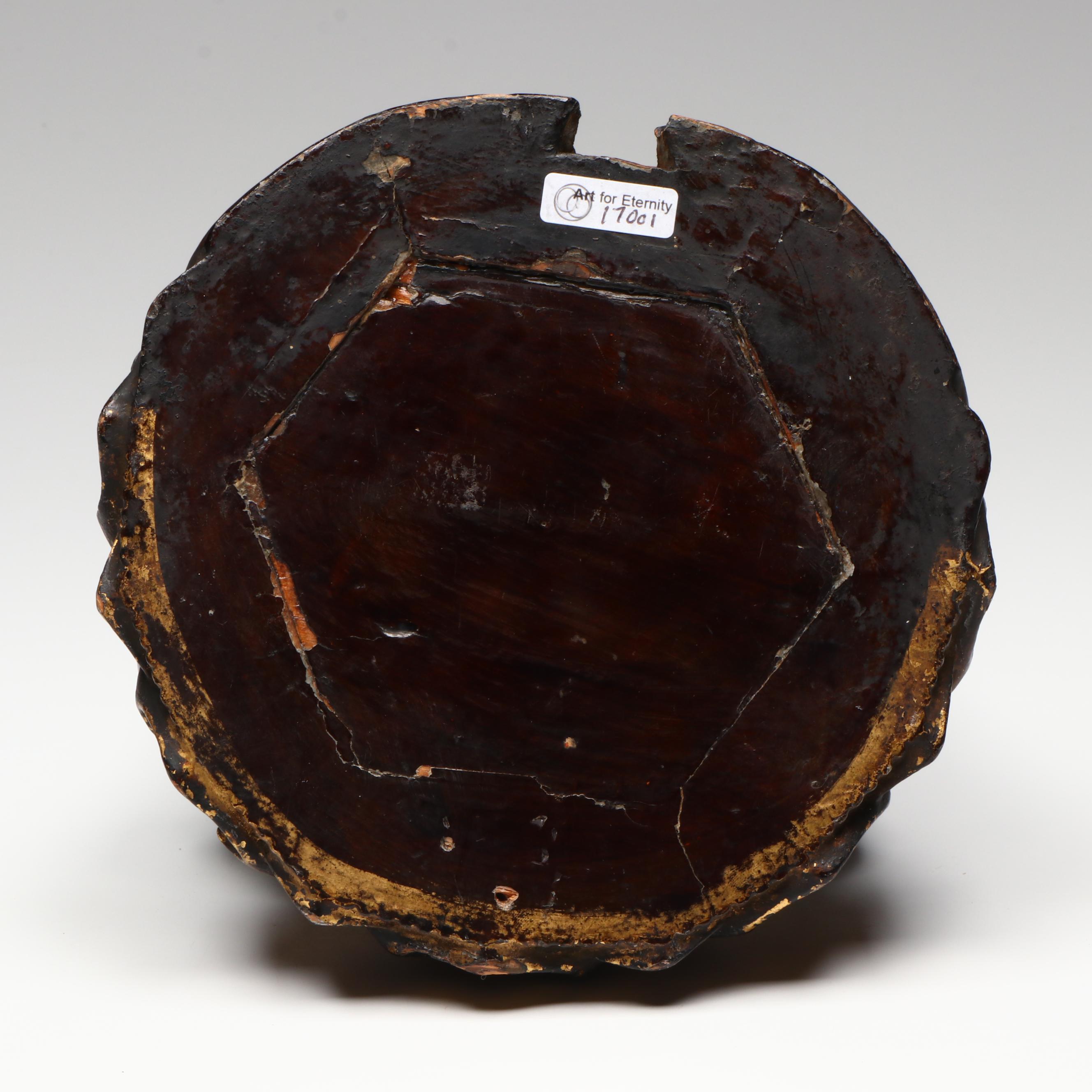 Japanese Gilt Wood Seated Amida Buddha, Circa 19th Century