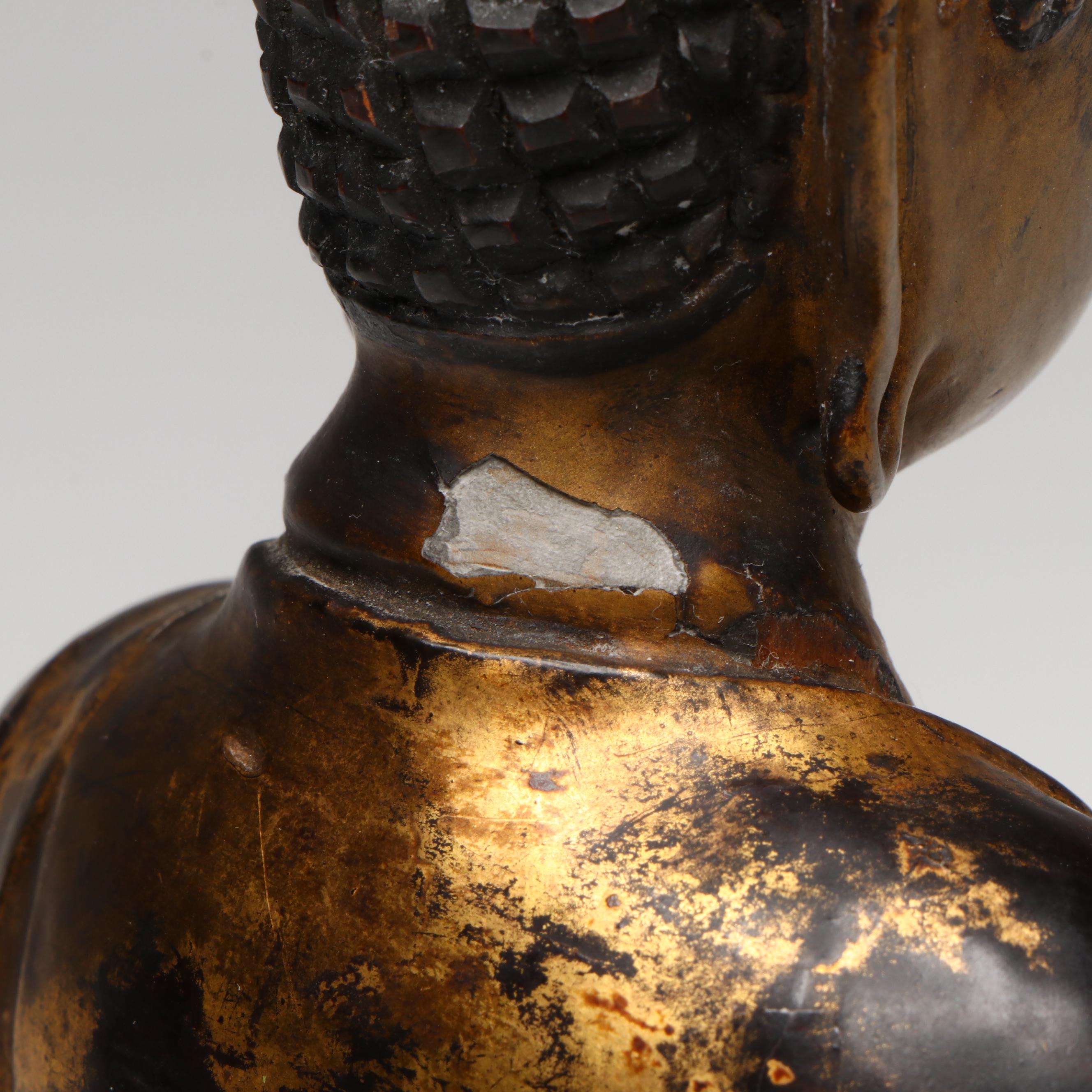 Japanese Gilt Wood Seated Amida Buddha, Circa 19th Century