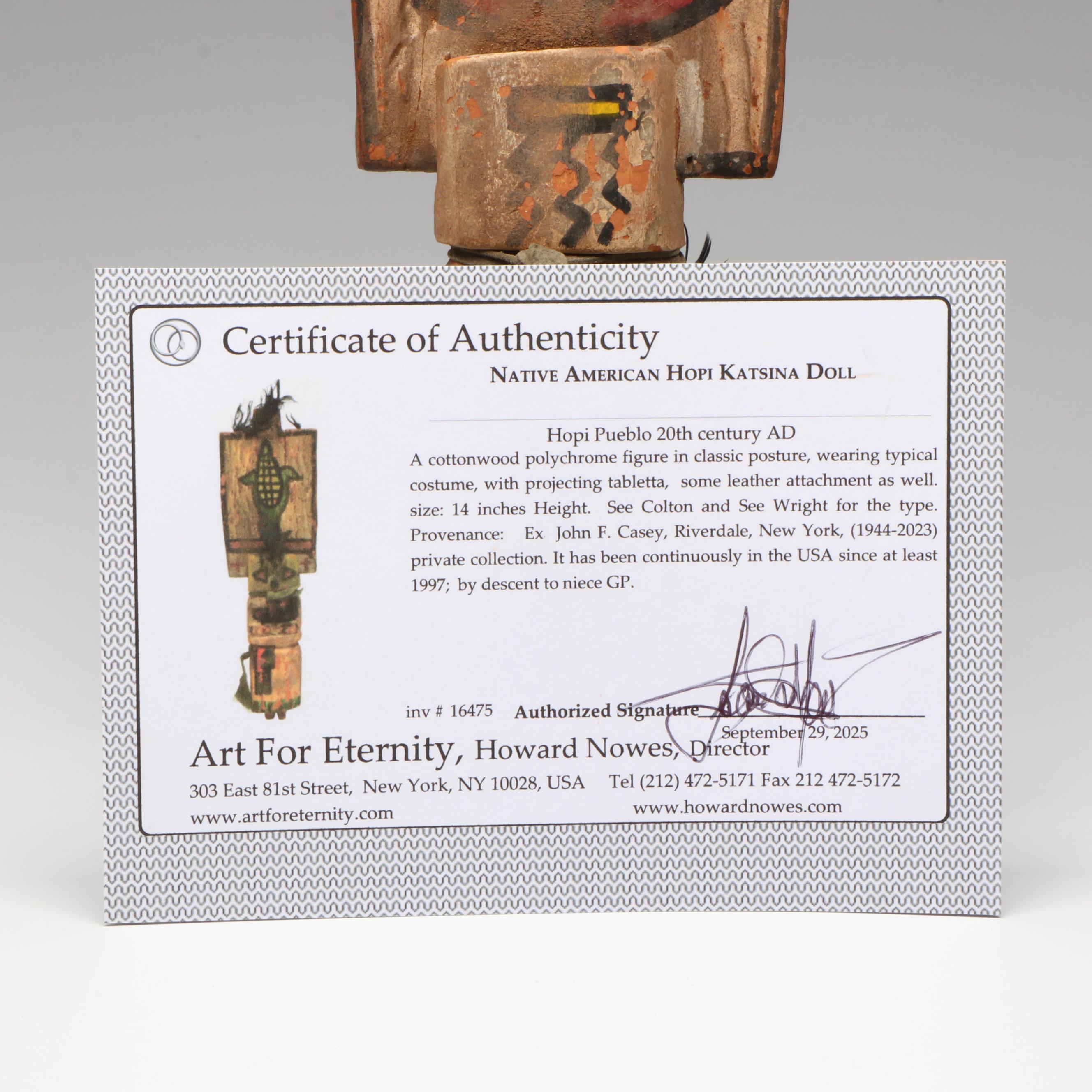 Native American Hopi Katsina Doll, 20th Century