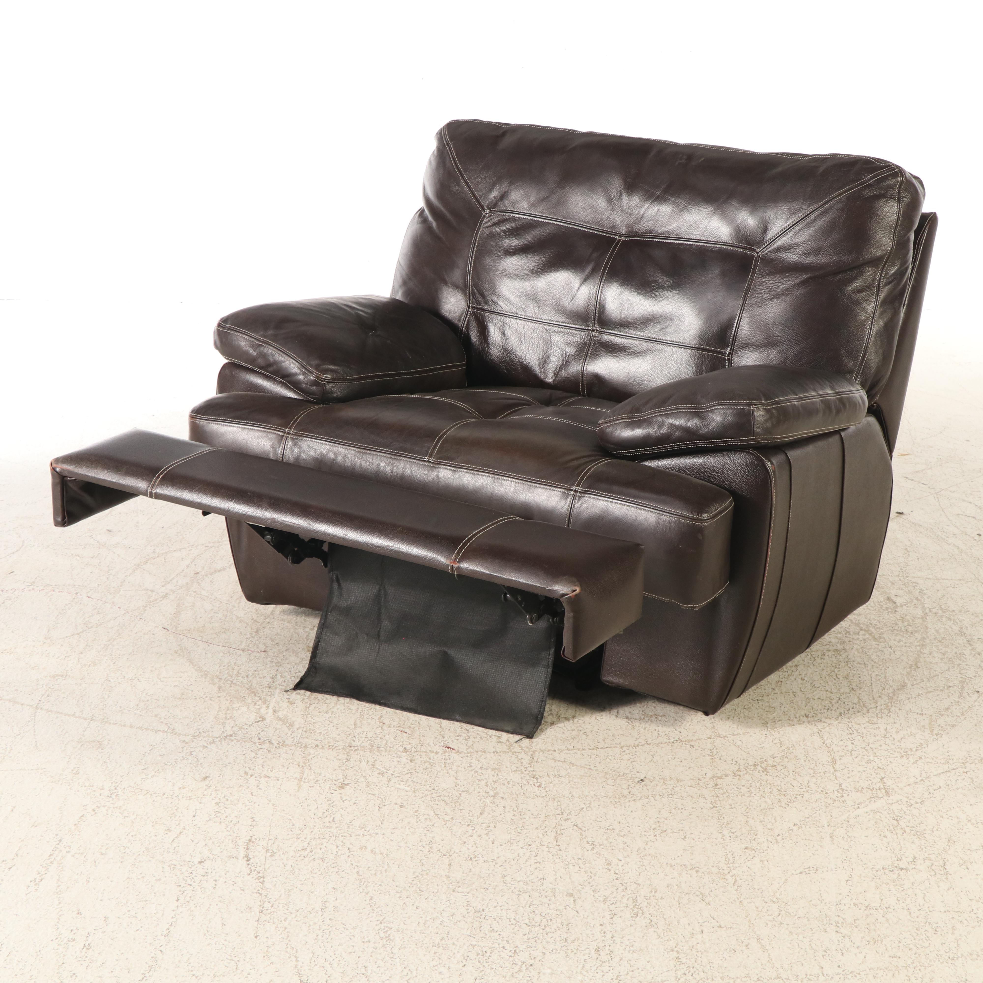 Pair of Leather Lounge Chairs