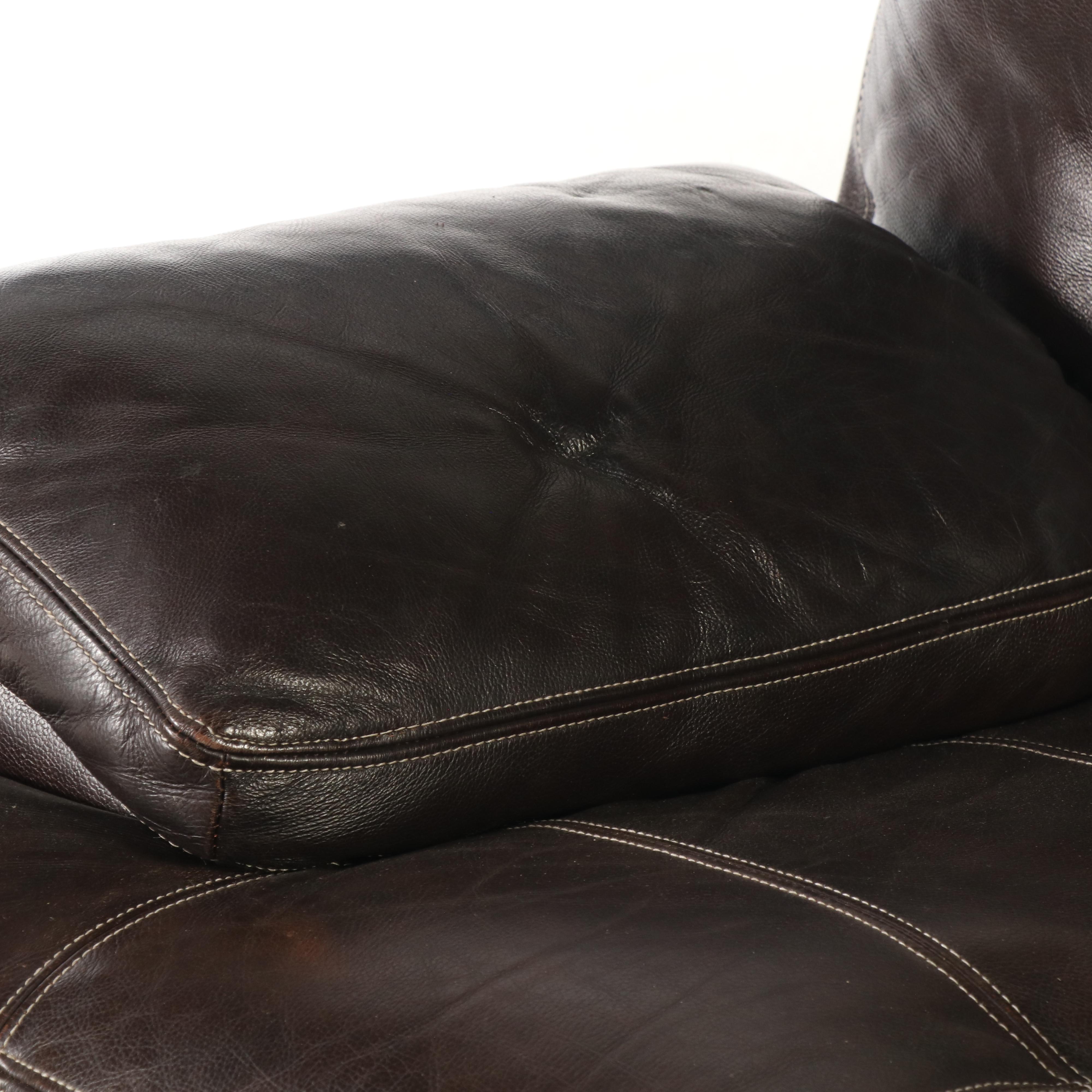 Pair of Leather Lounge Chairs