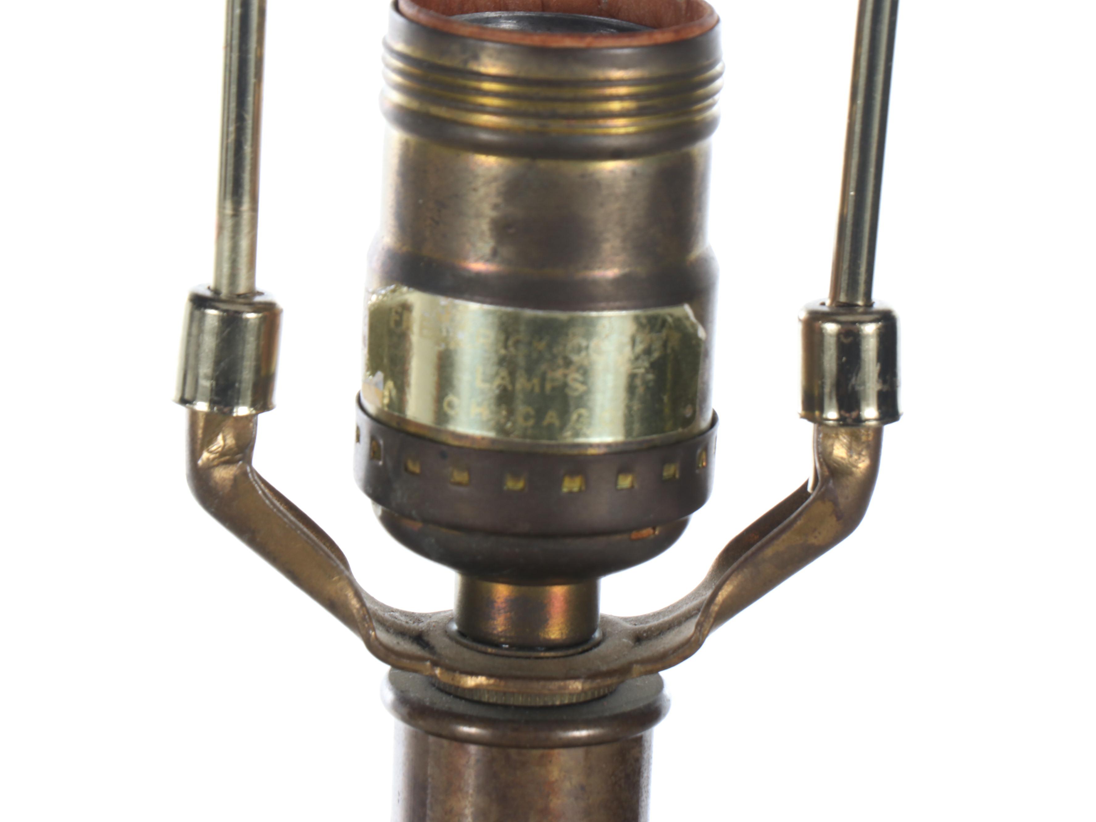 Frederick Cooper Blue and White Porcelain Plum Blossom and Birds Table Lamp