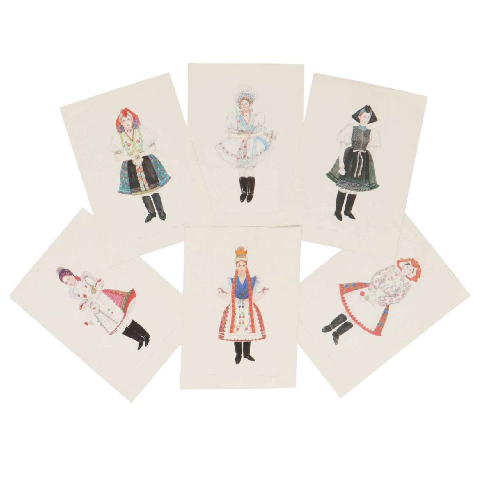 Mészáros Erzsébet Offset Lithograph Folk Art Album "Palóc Brides"