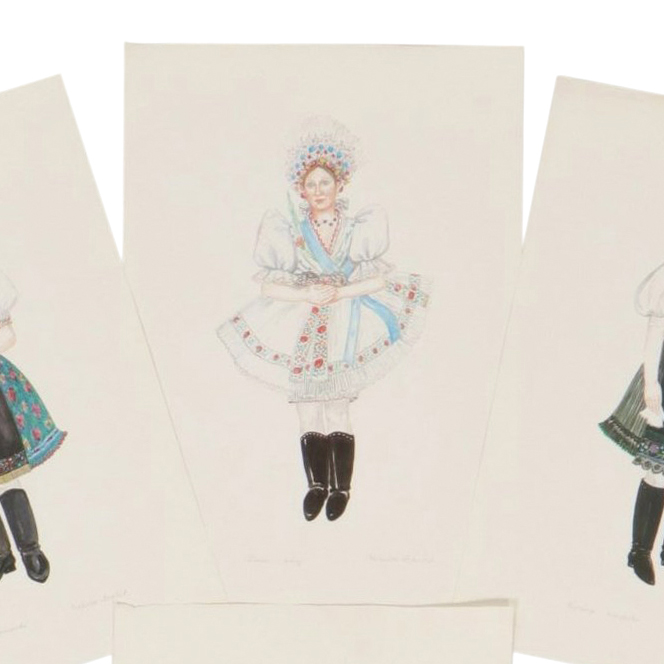 Mészáros Erzsébet Offset Lithograph Folk Art Album "Palóc Brides"