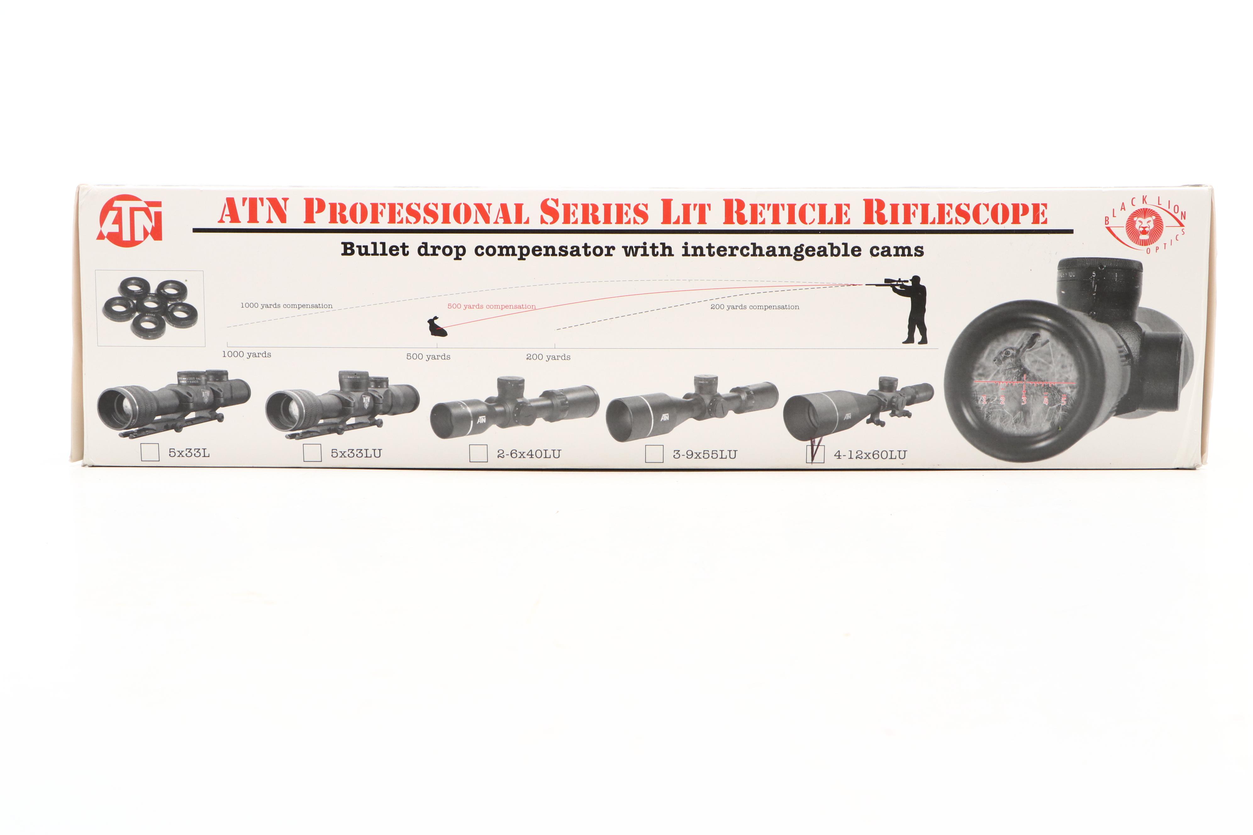 Black Lion Optics by ATN Professional Series Lit Reticle Riflescope