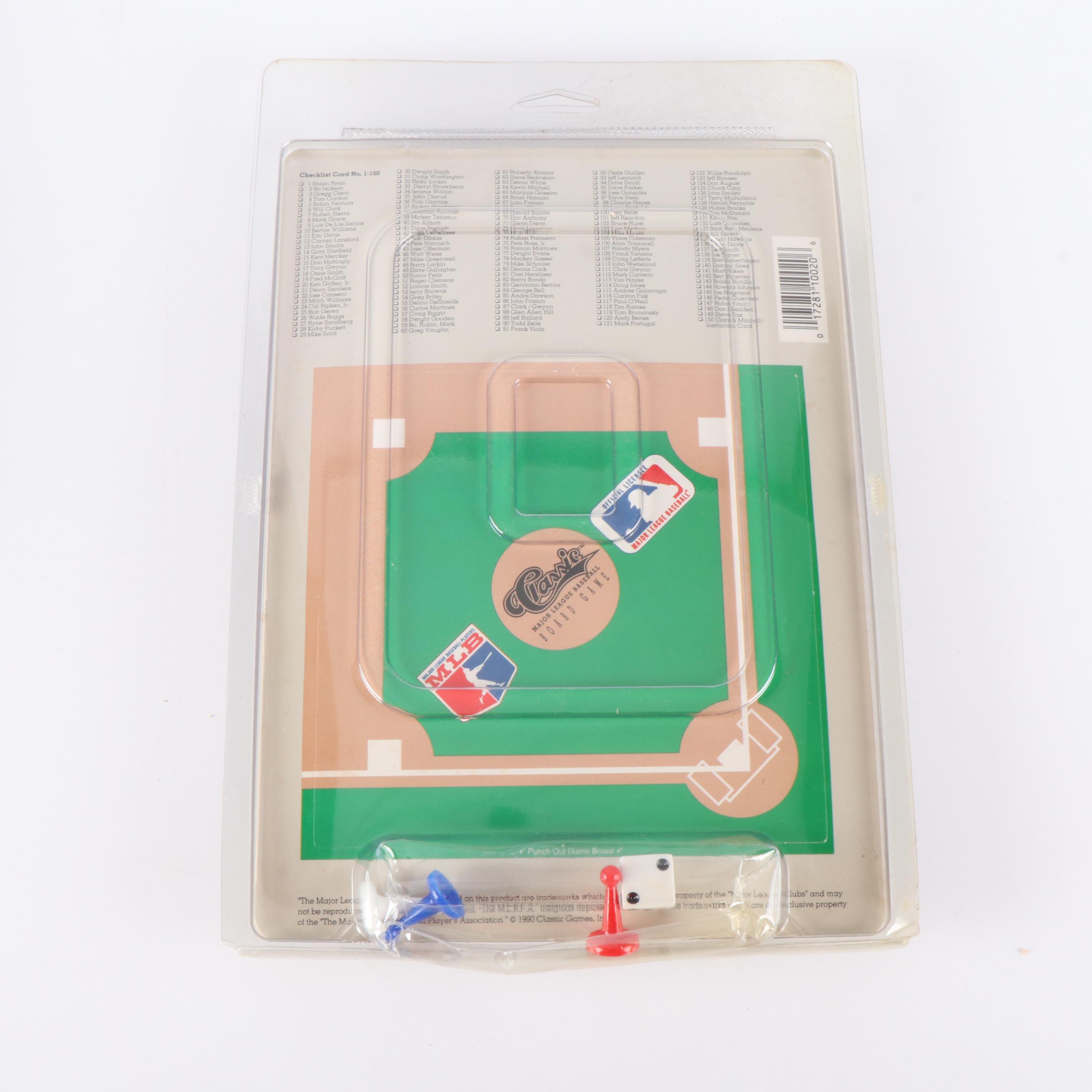 1979 Topps Baseball Cards with 1990 Classic Trading Card Board Game