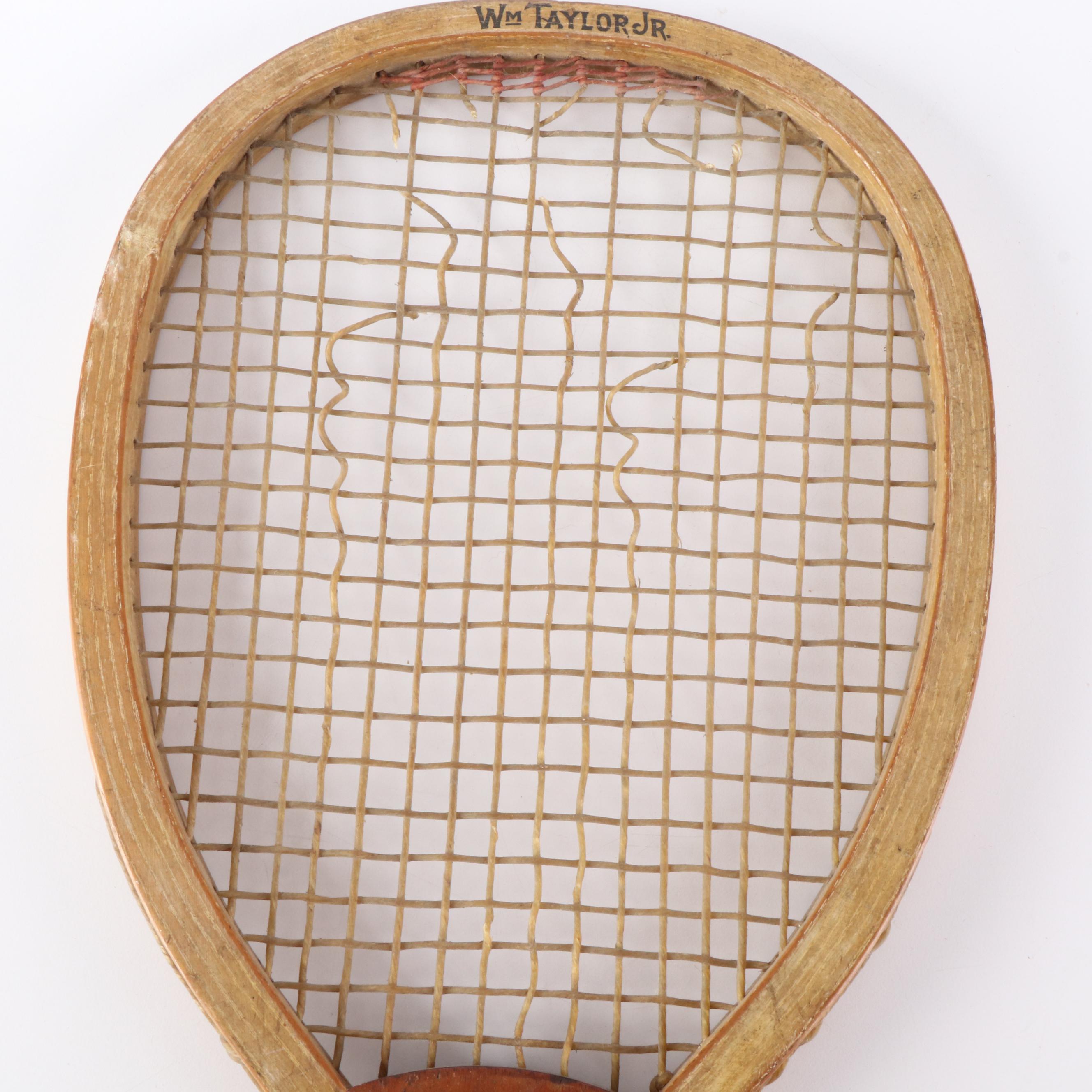 Schoverling, Daly, & Gales Wooden Tennis Racket, Early 20th Century