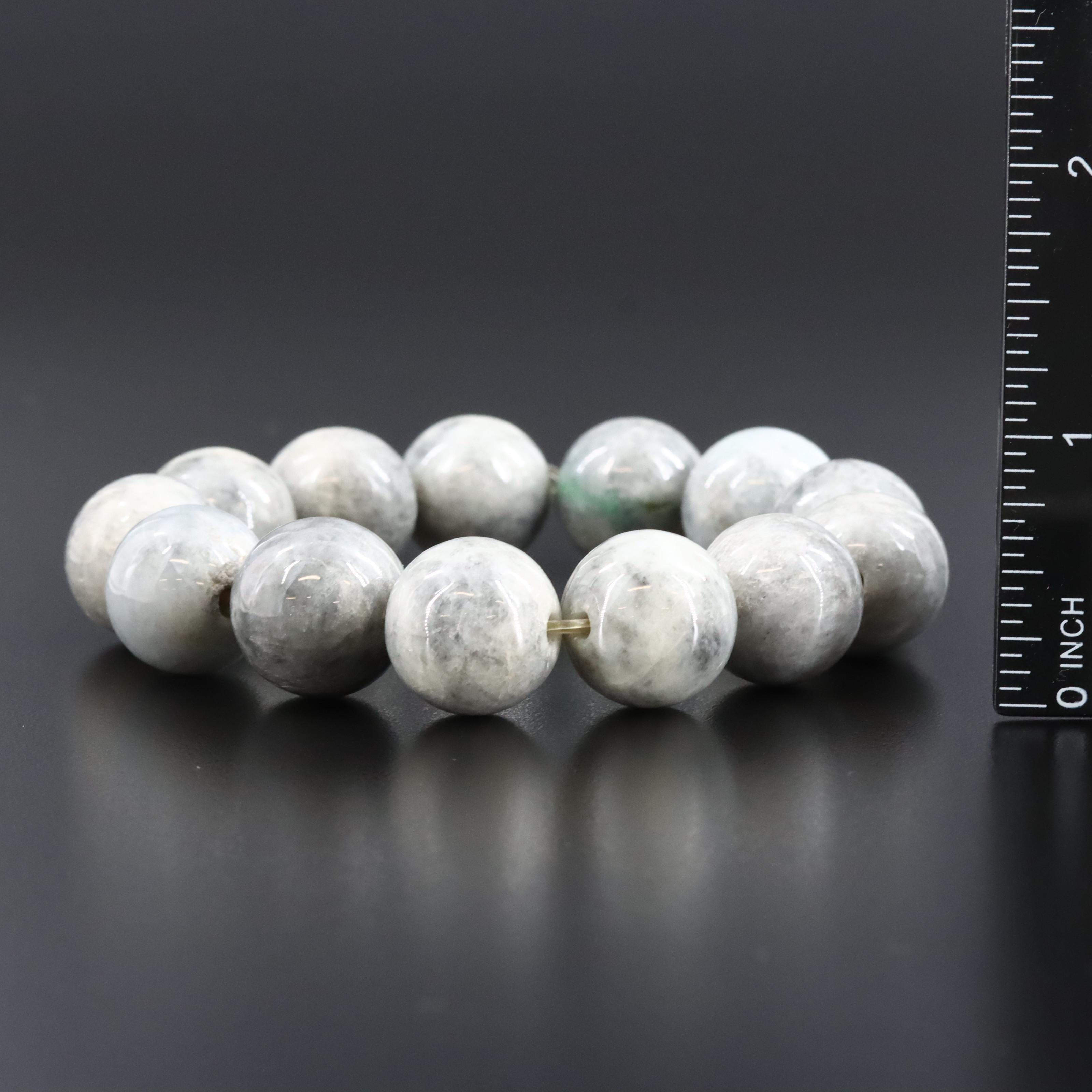 Jadeite Necklace and Bracelet