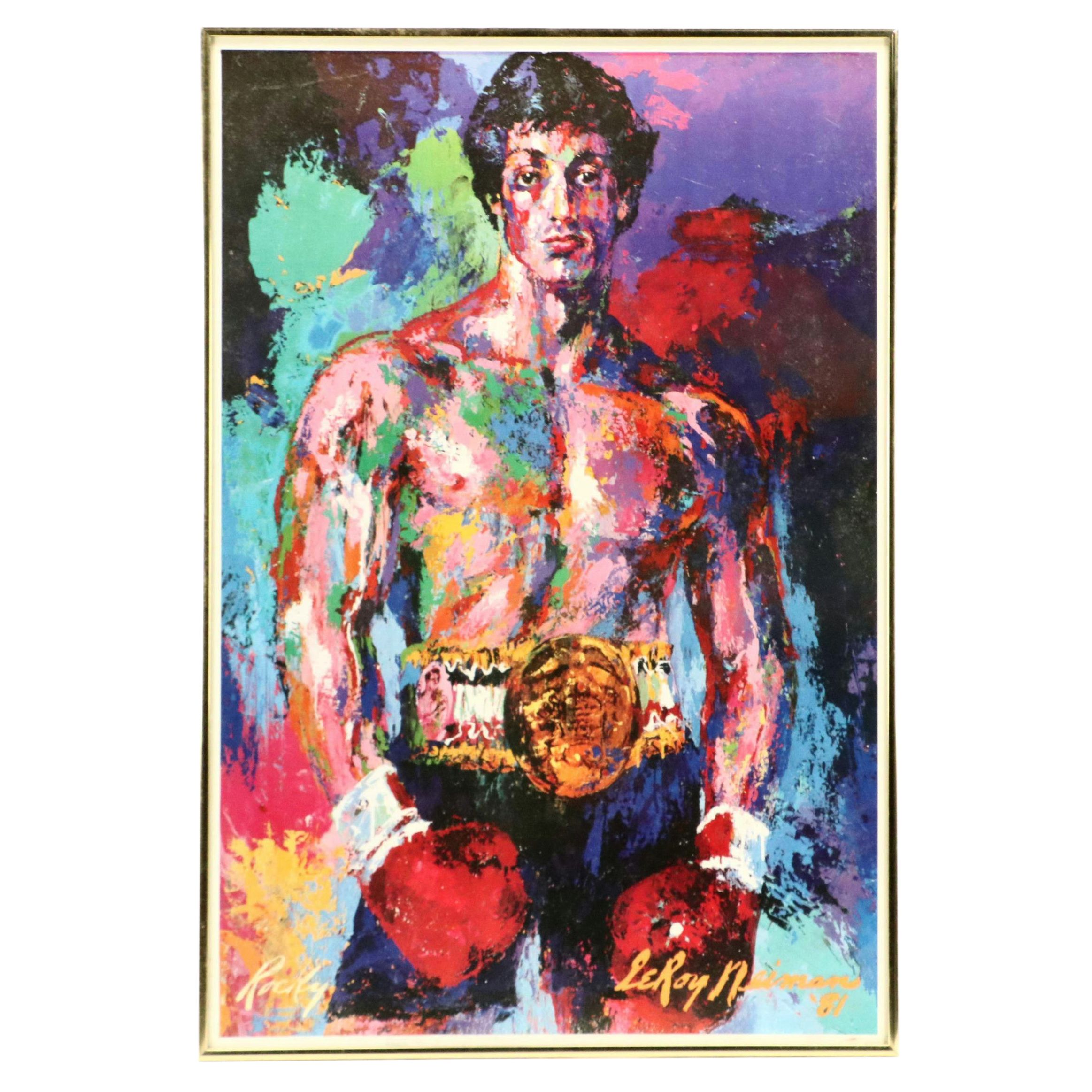 Offset Lithograph After LeRoy Neiman "Rocky"