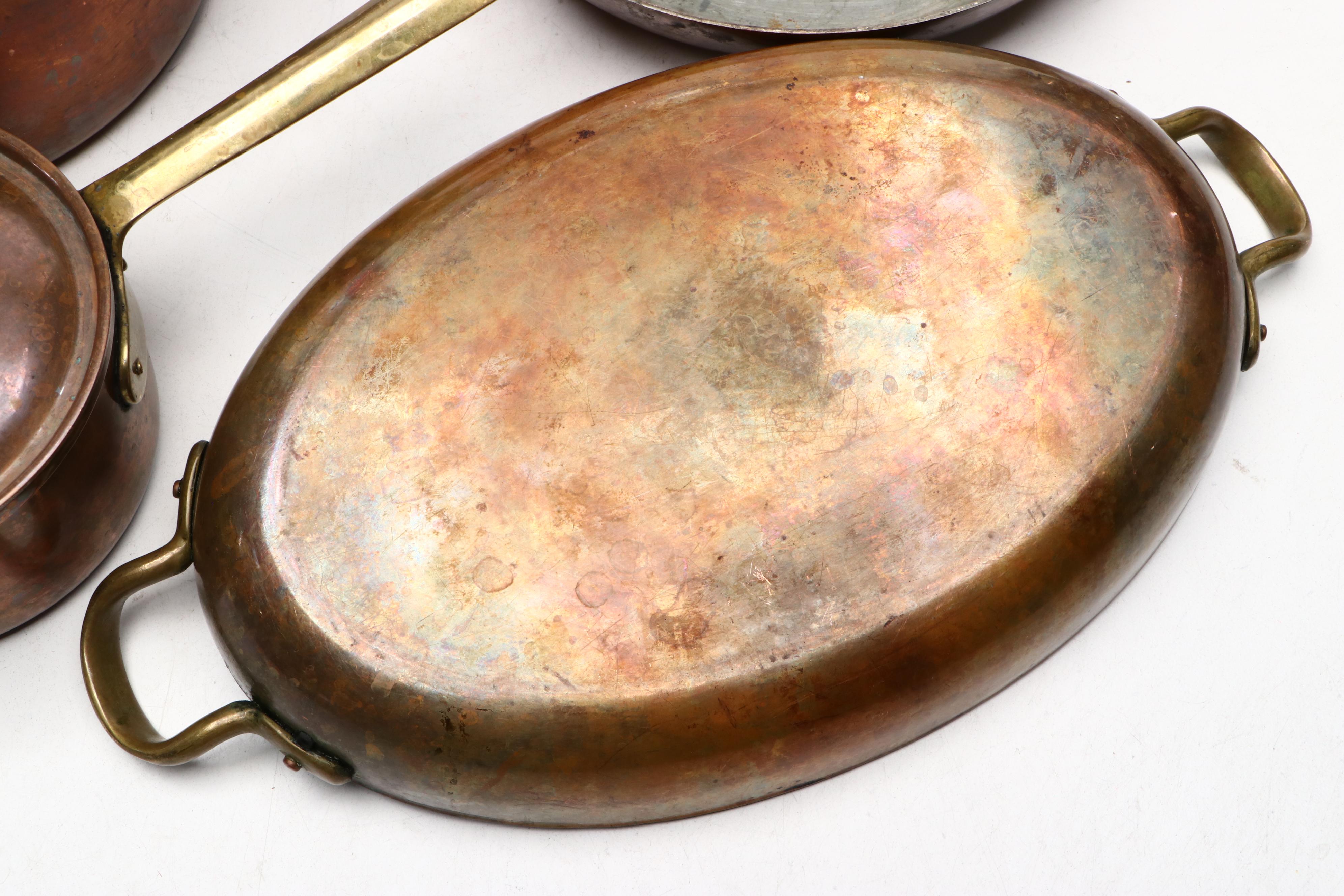 Country Kitchen with Other Cooper Plated Pots and Pans