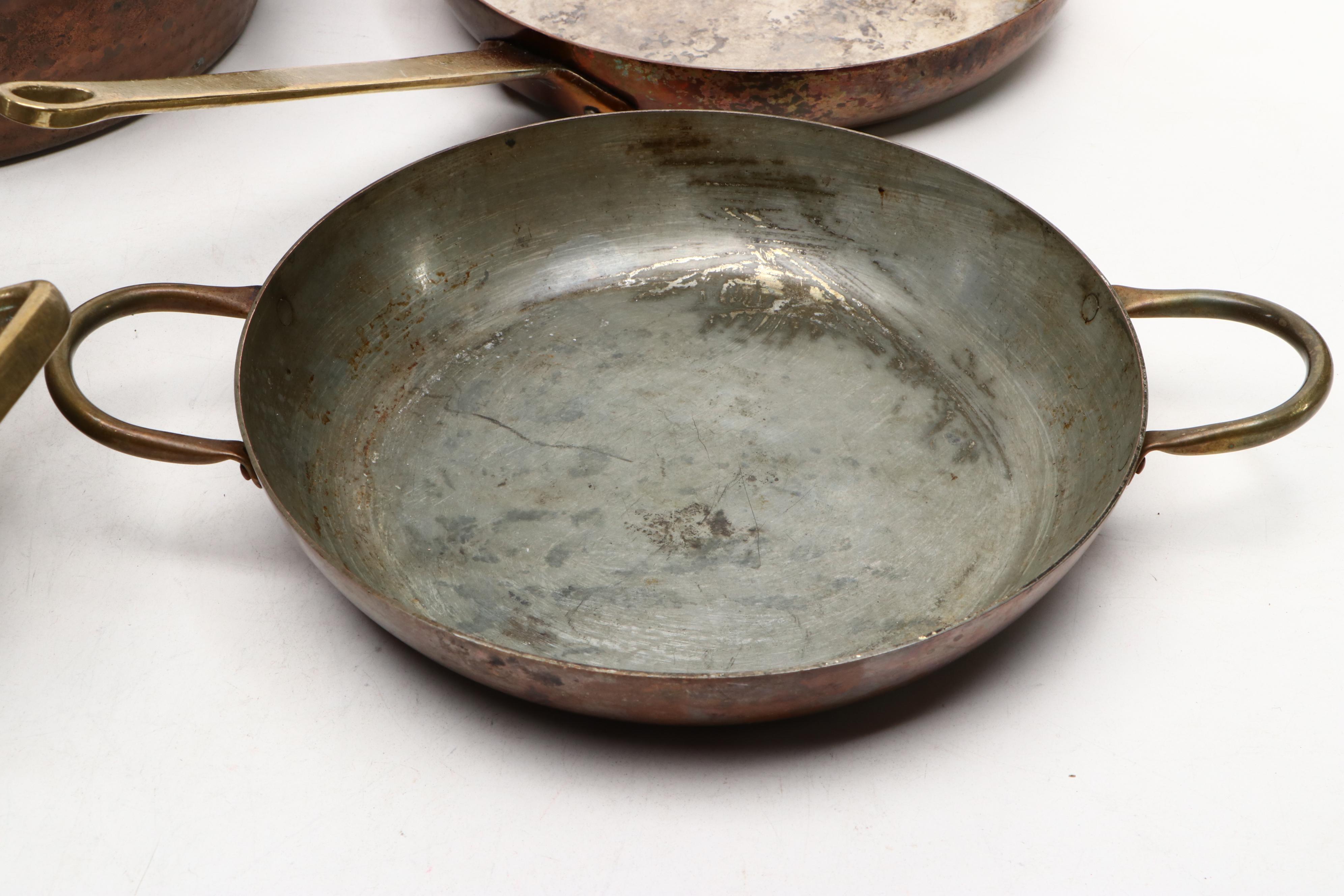 Country Kitchen with Other Cooper Plated Pots and Pans