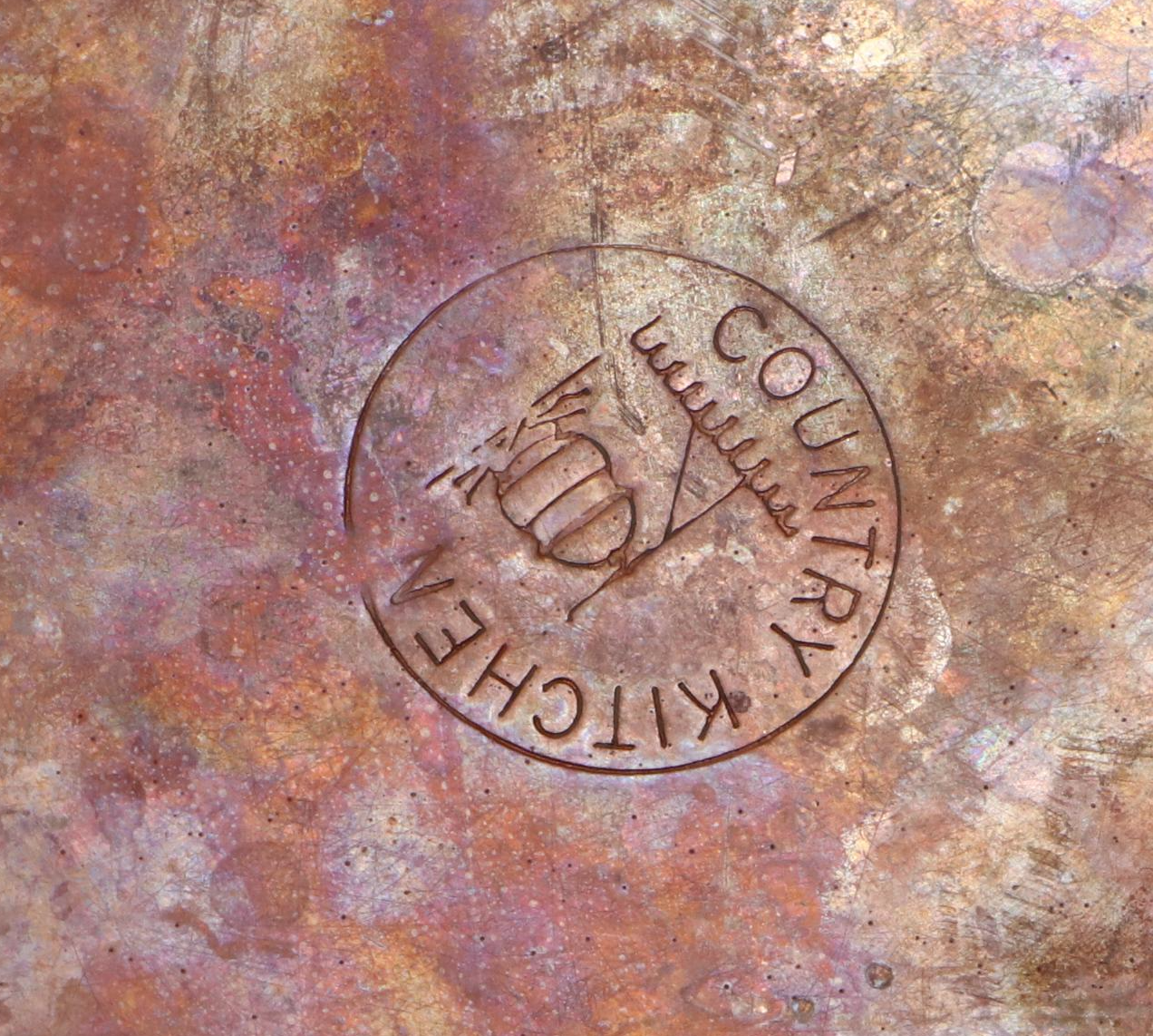 Country Kitchen with Other Cooper Plated Pots and Pans