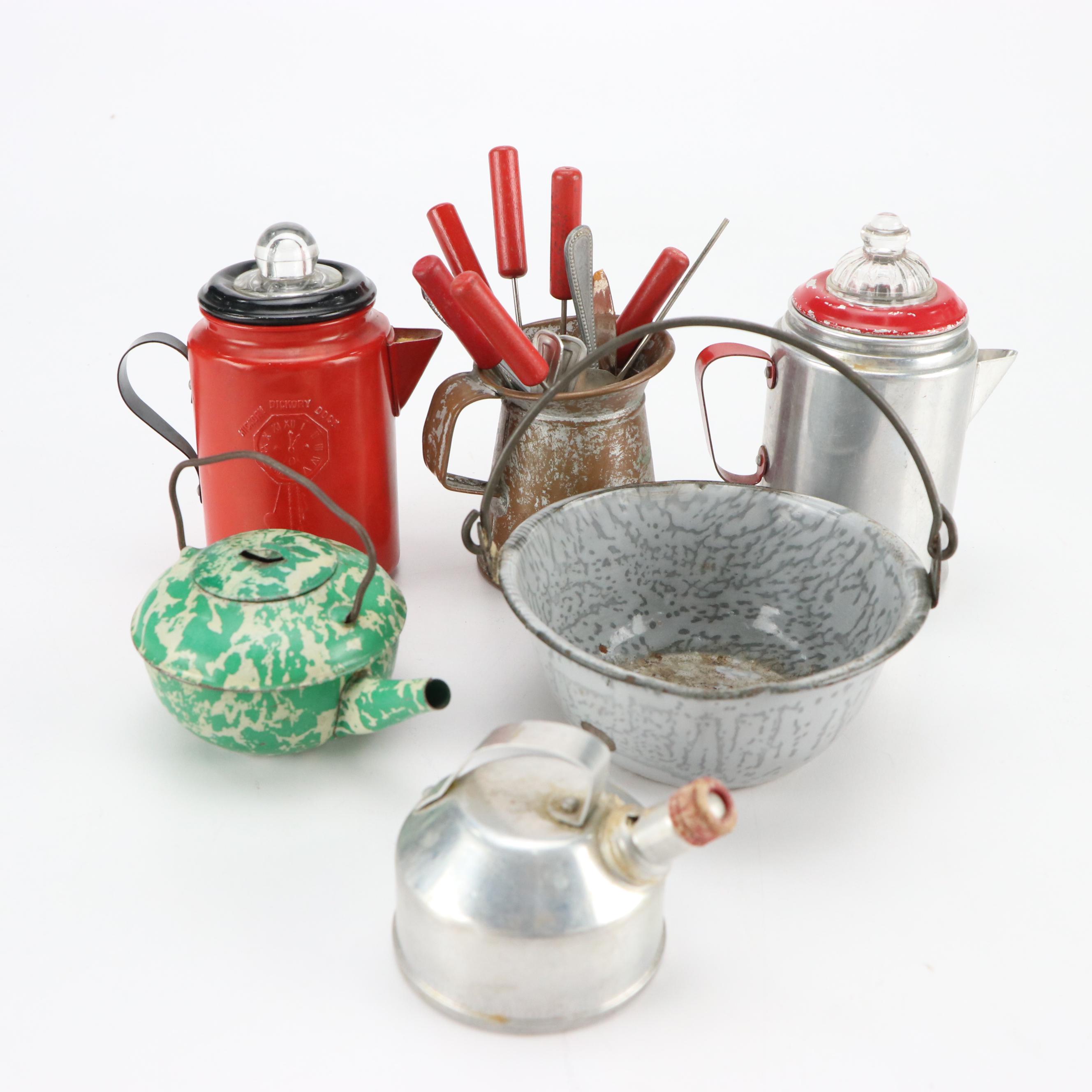 Vintage Metal Cookie Cutters, Baking Dishes, Utensils and More