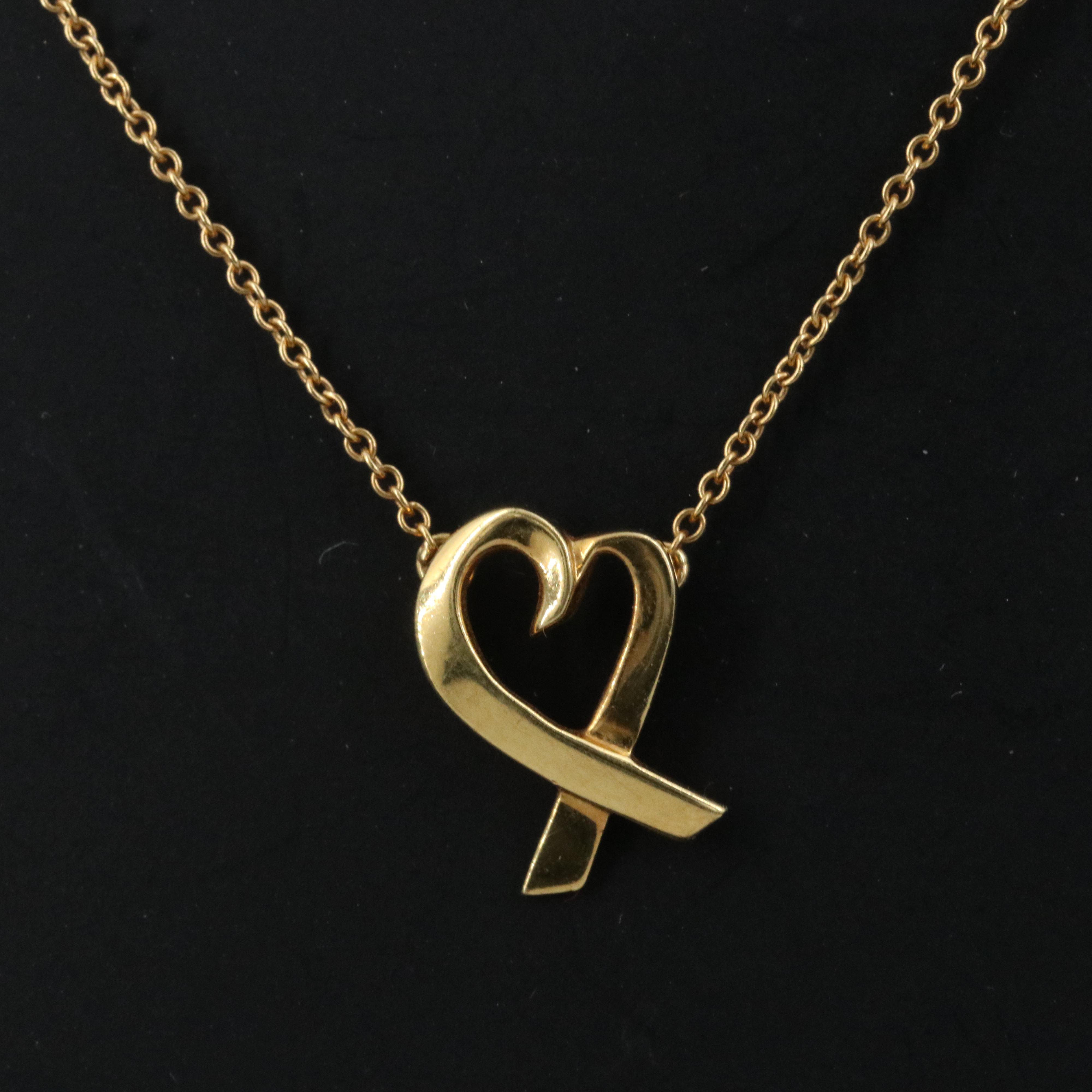 Paloma Picasso for Tiffany & Co. Loving Heart 18K Necklace