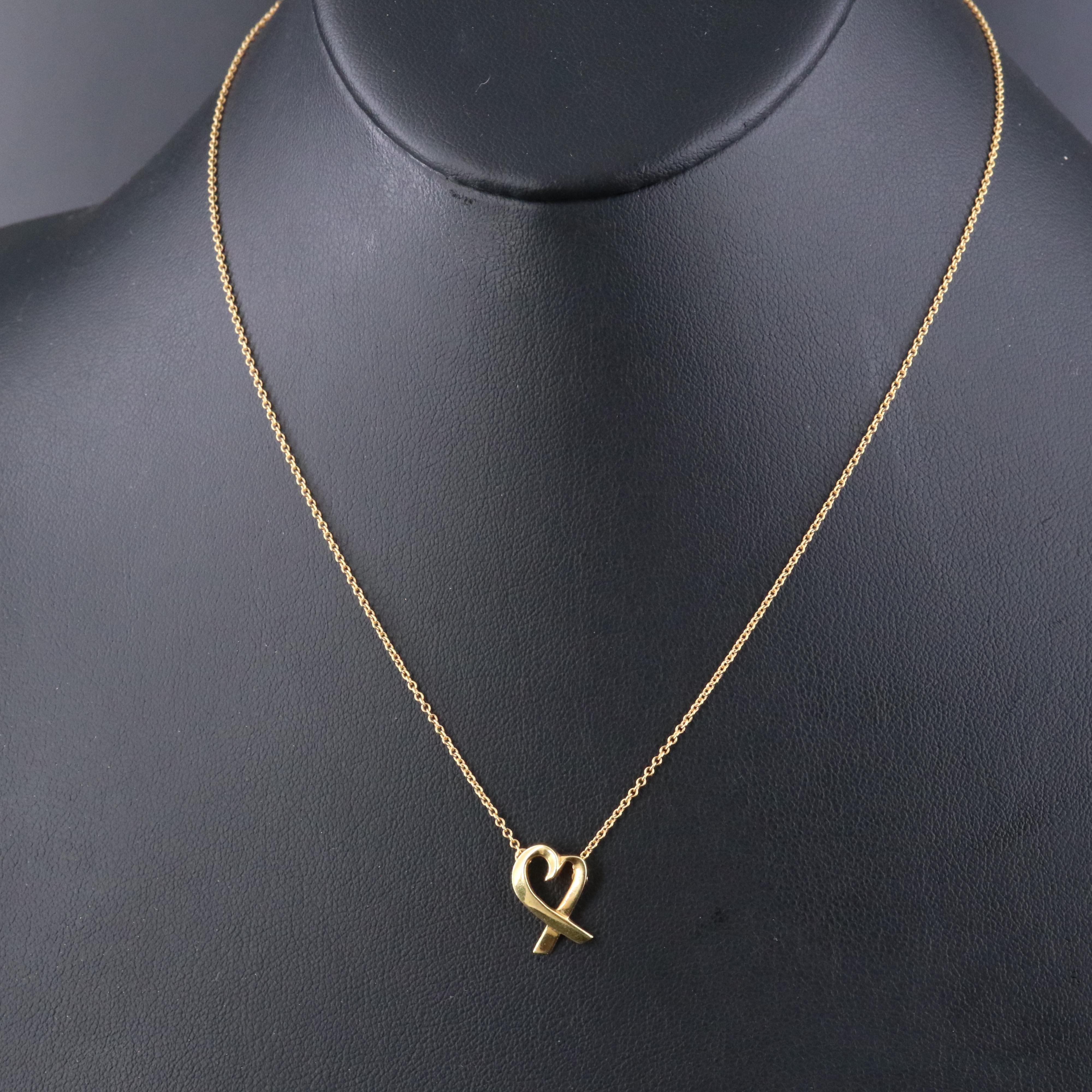 Paloma Picasso for Tiffany & Co. Loving Heart 18K Necklace