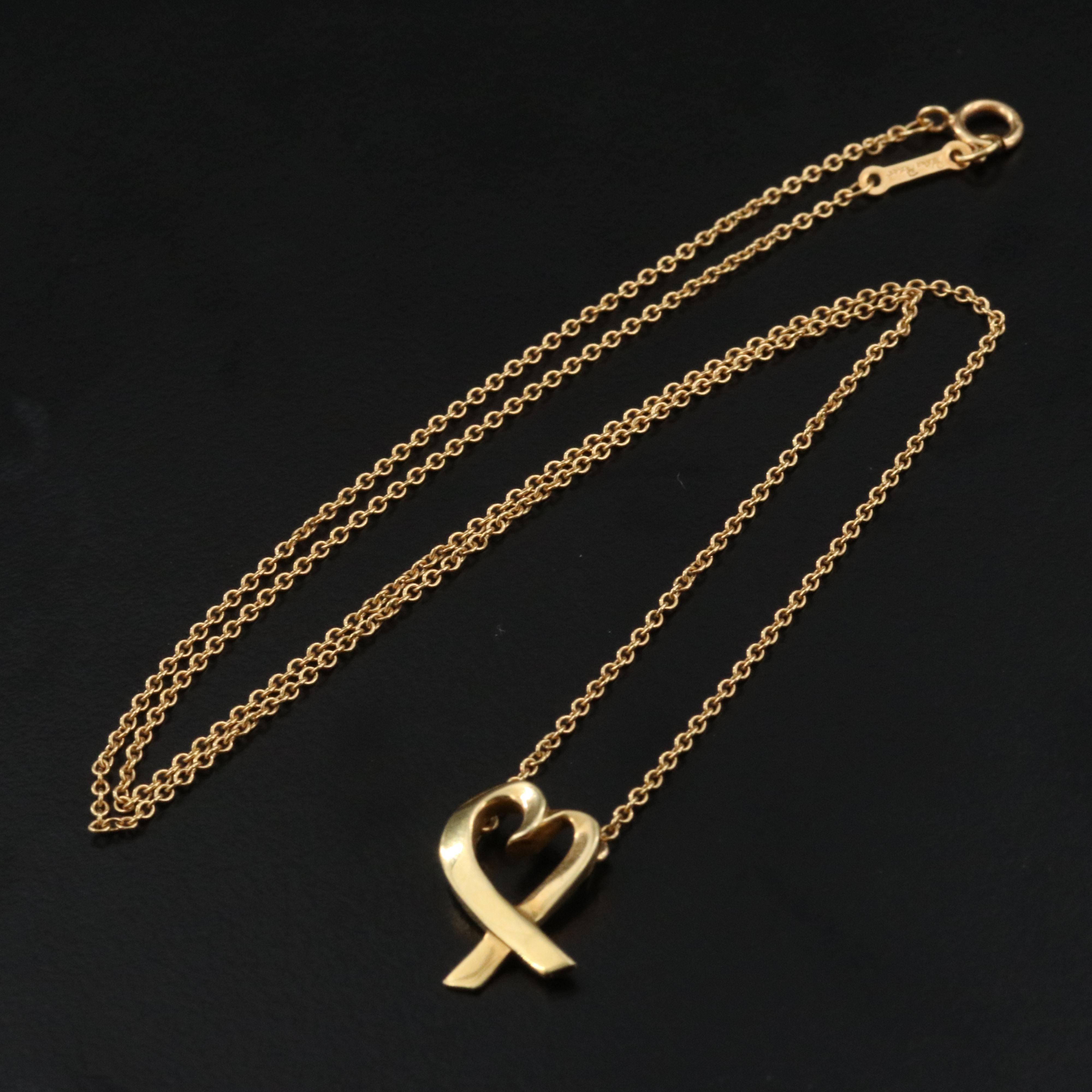 Paloma Picasso for Tiffany & Co. Loving Heart 18K Necklace