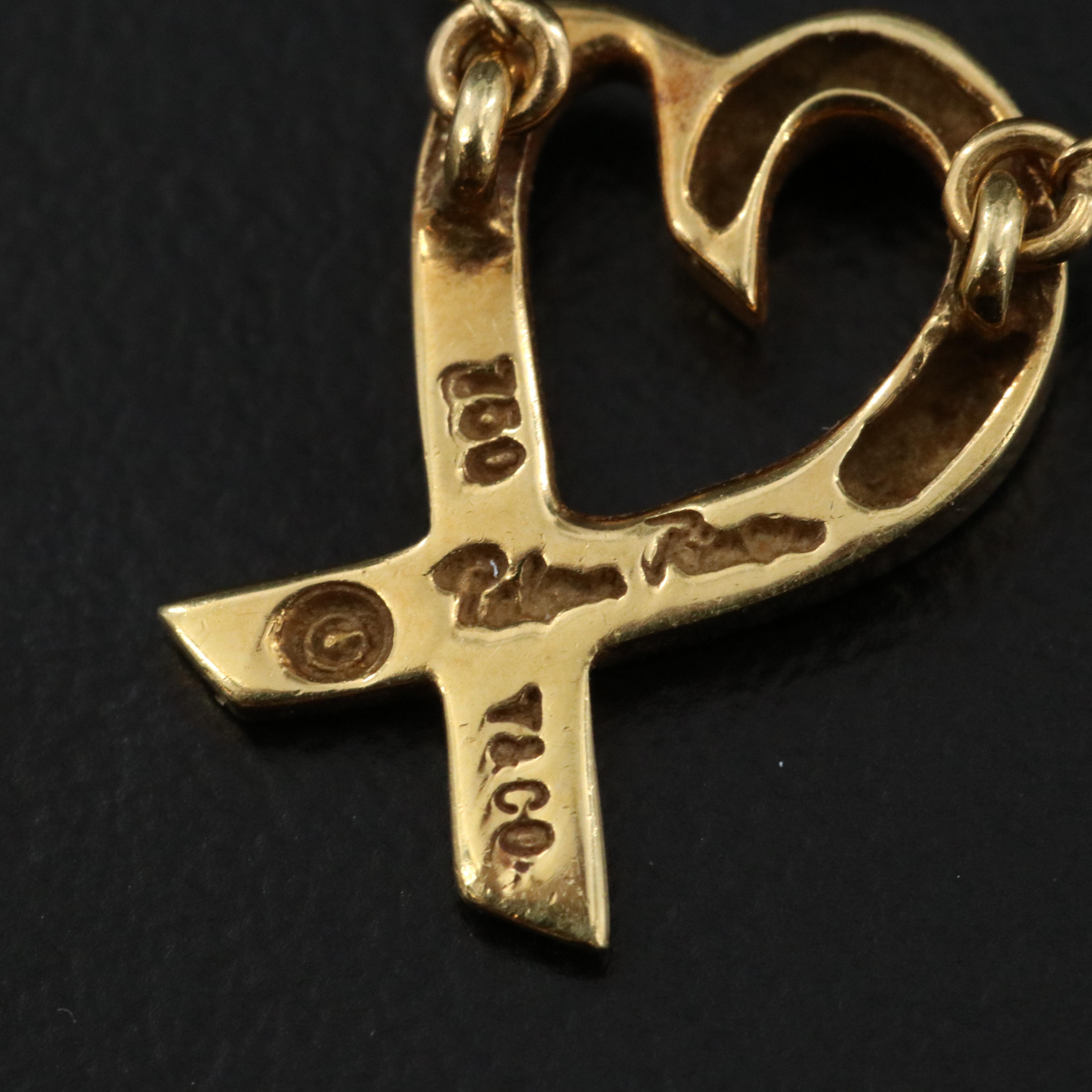 Paloma Picasso for Tiffany & Co. Loving Heart 18K Necklace